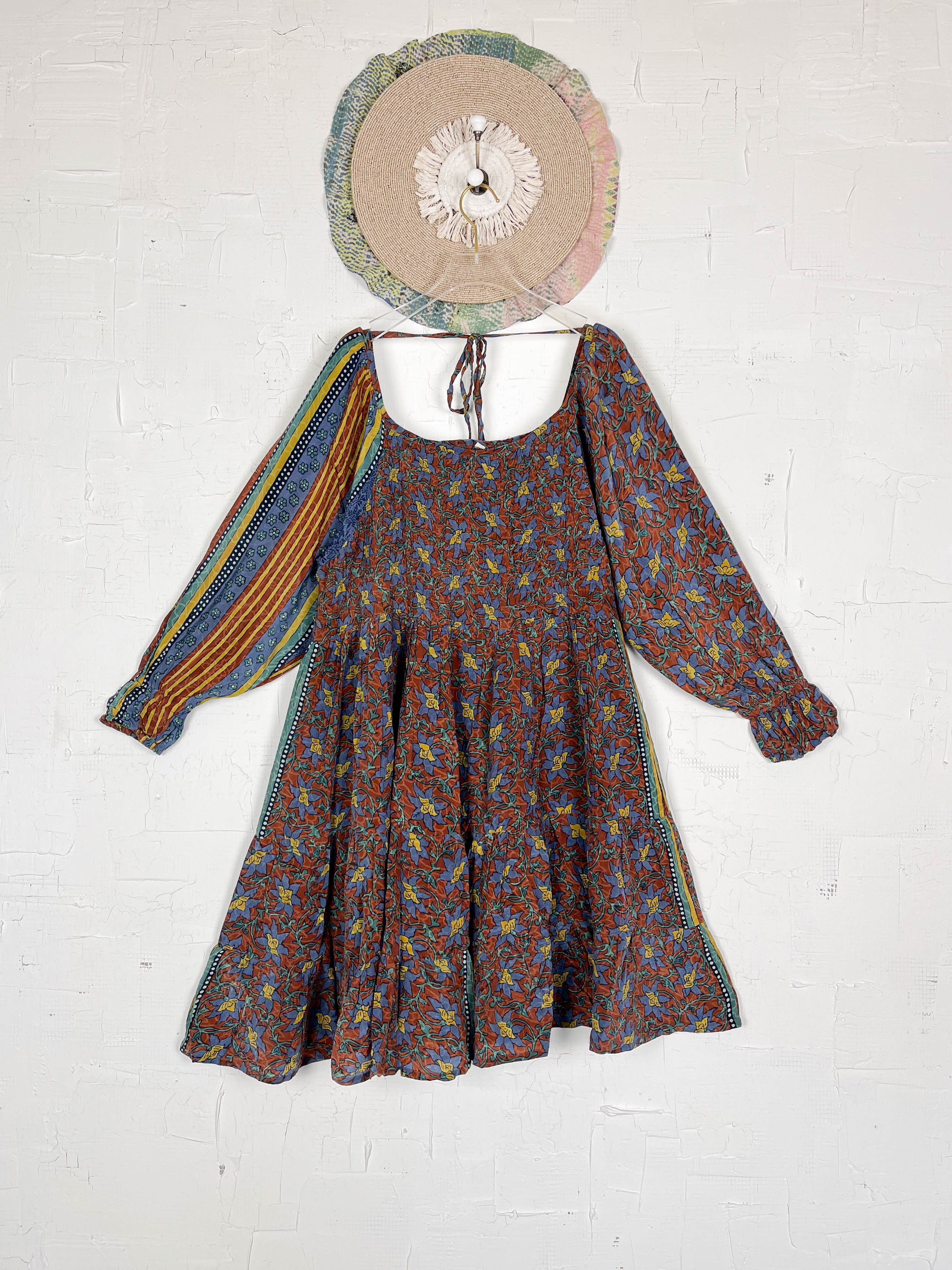 Upcycled patchwork dress - Love Protect Sustain