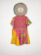 Vibrant Color Kantha Dress - Love Protect Sustain