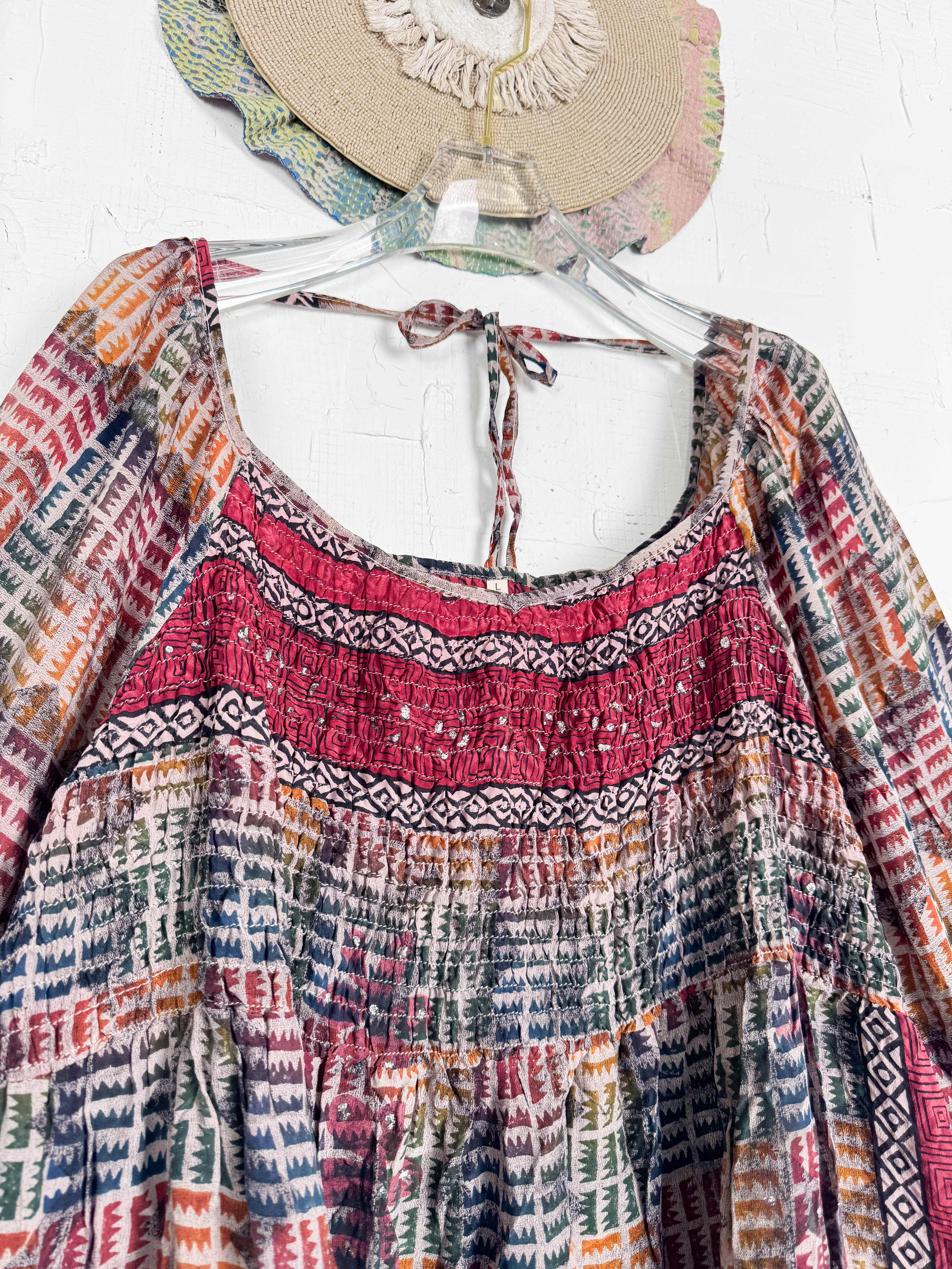Vintage Boho Dress - Love Protect Sustain