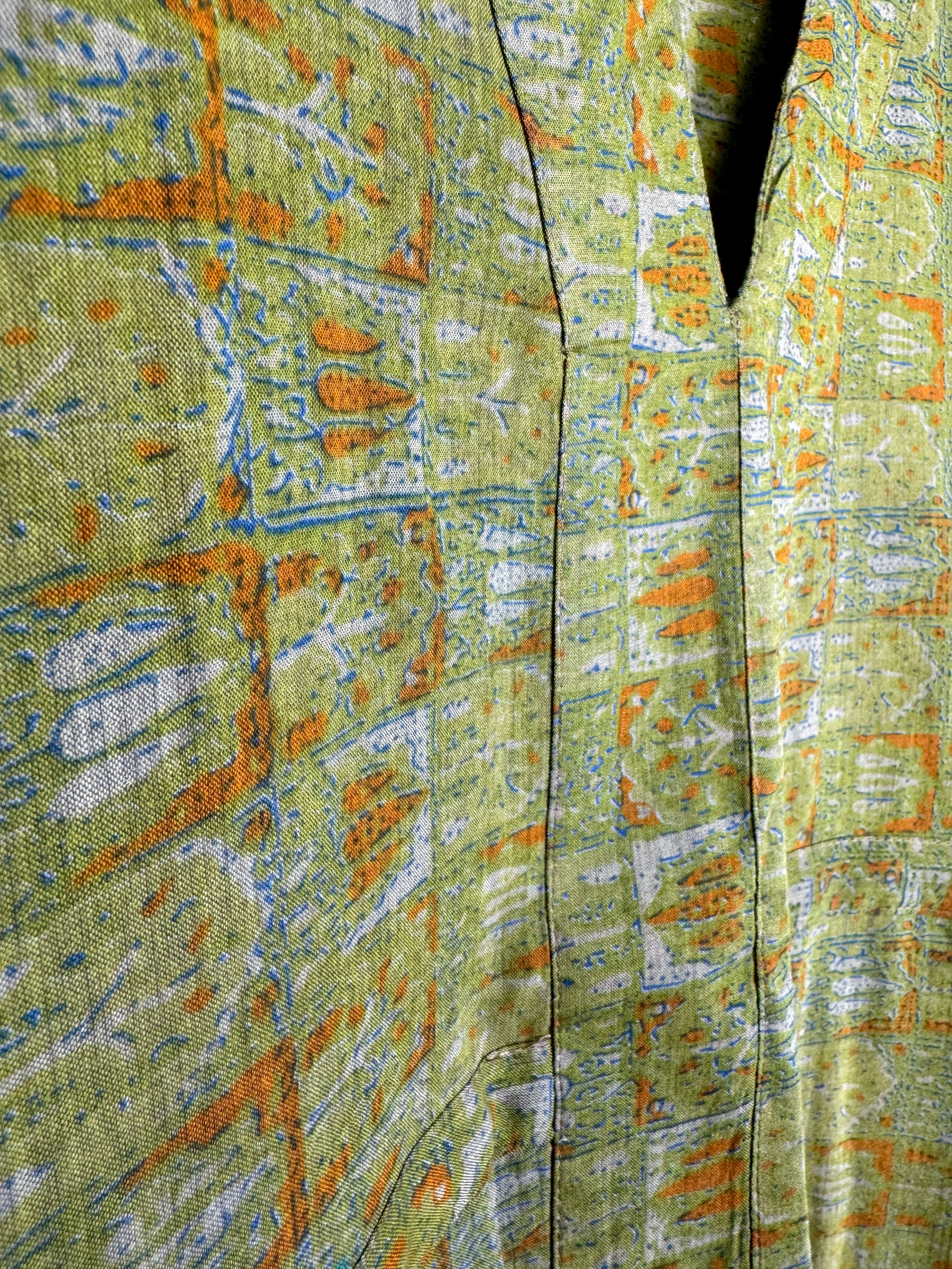 Vintage Cotton Kaftan - Love Protect Sustain