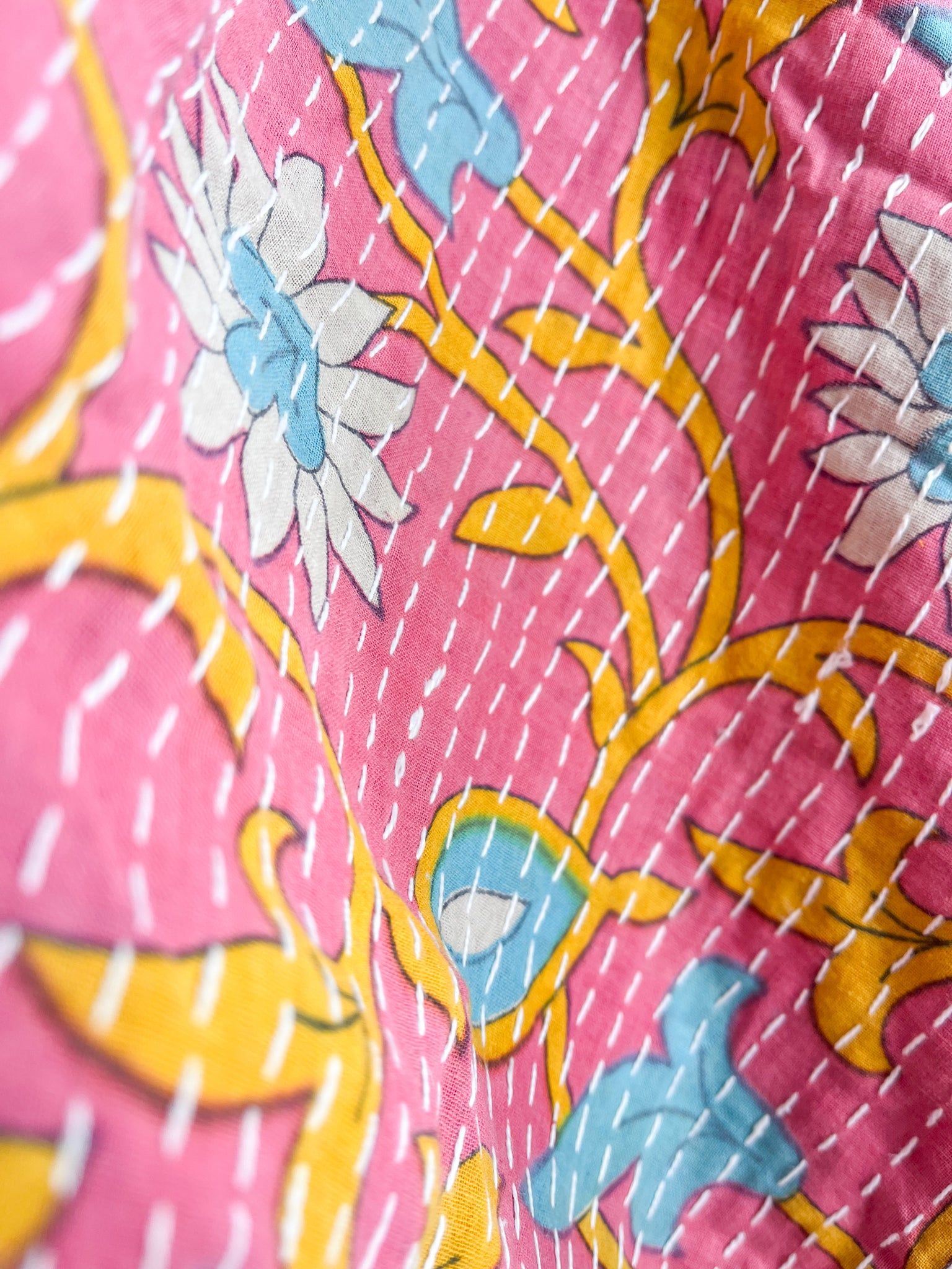 Vintage Kantha Poncho - Love Protect Sustain