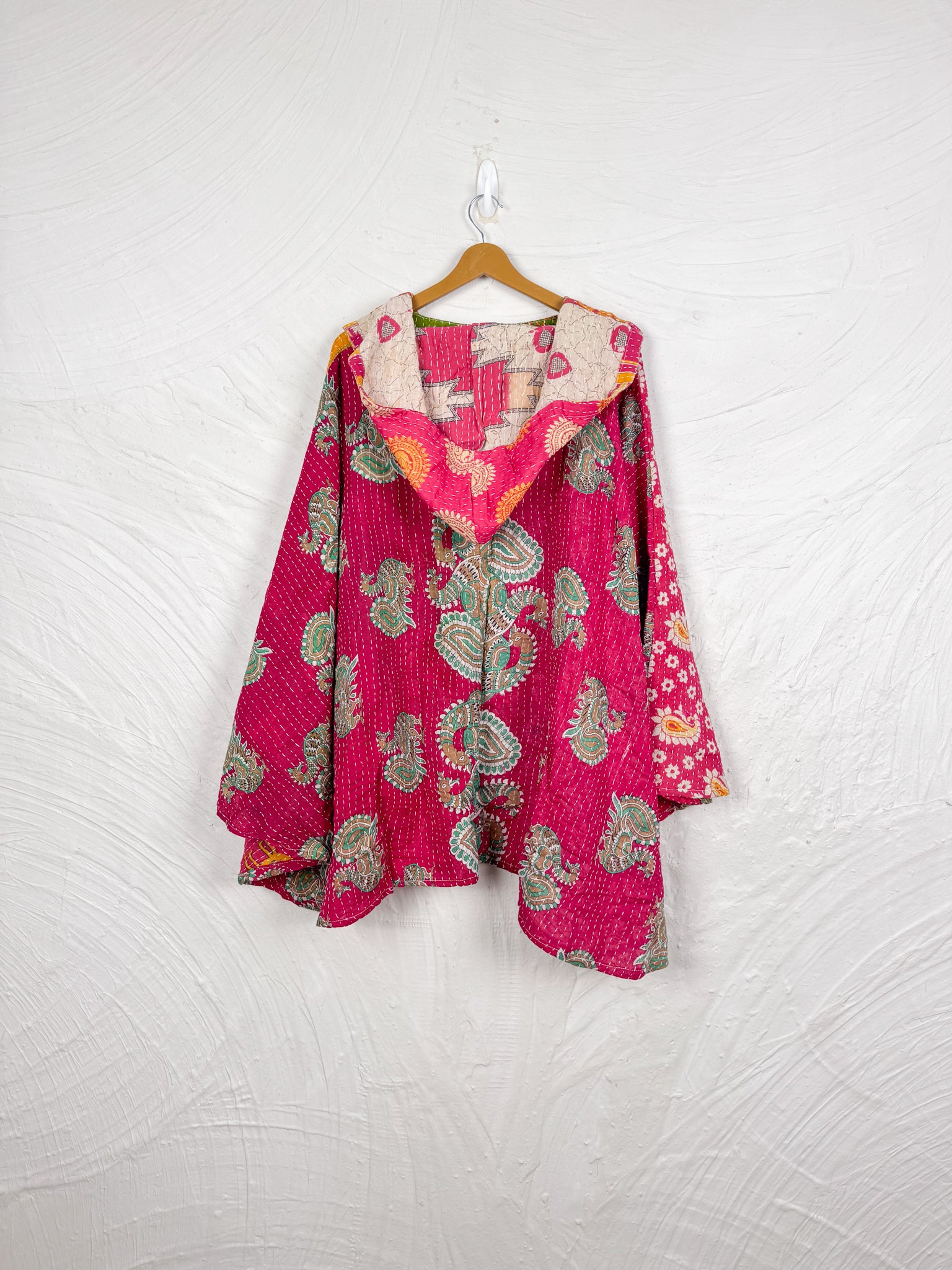 Vintage Kantha Poncho - Love Protect Sustain