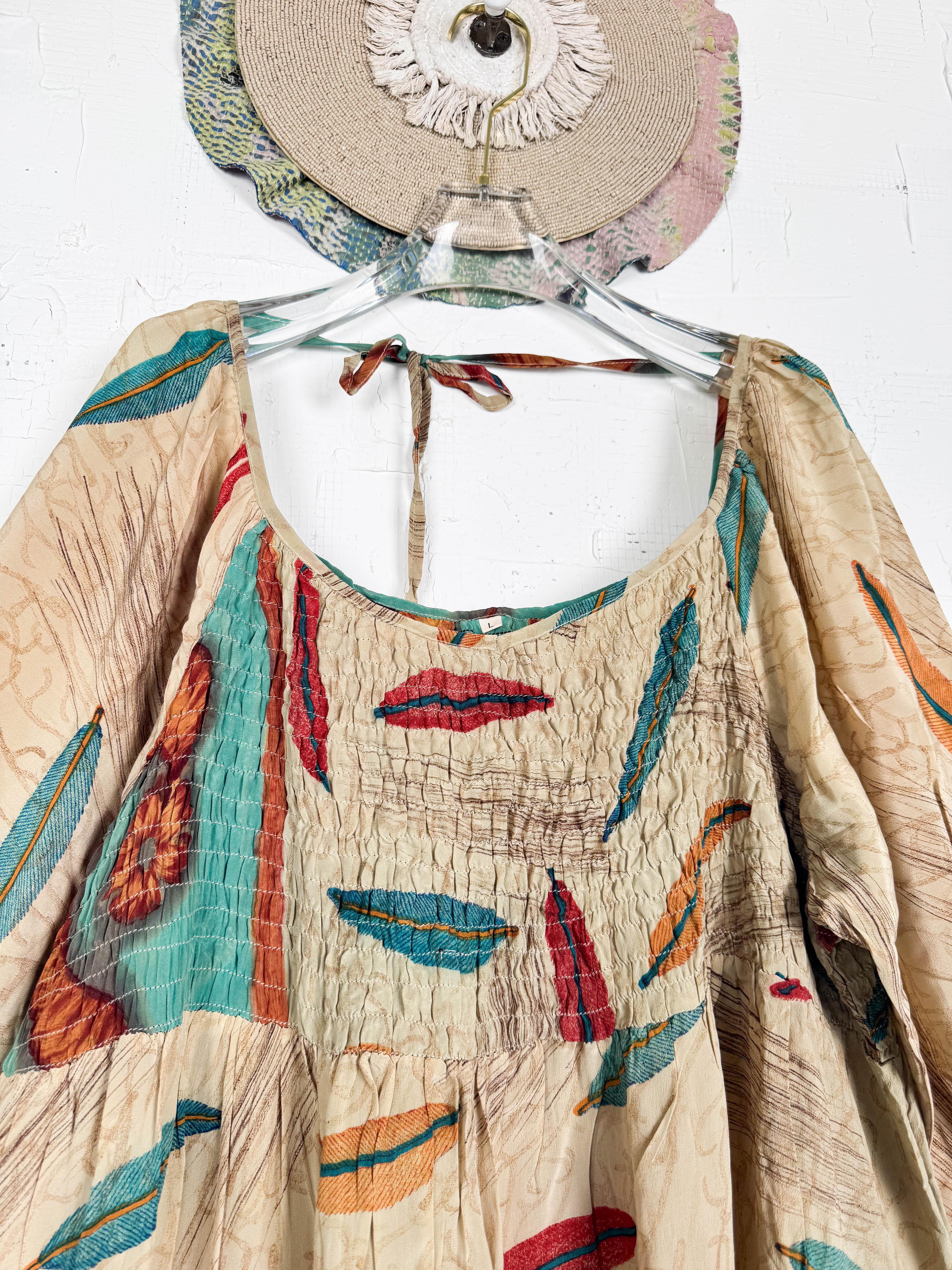 Vintage Silk Dress - Love Protect Sustain