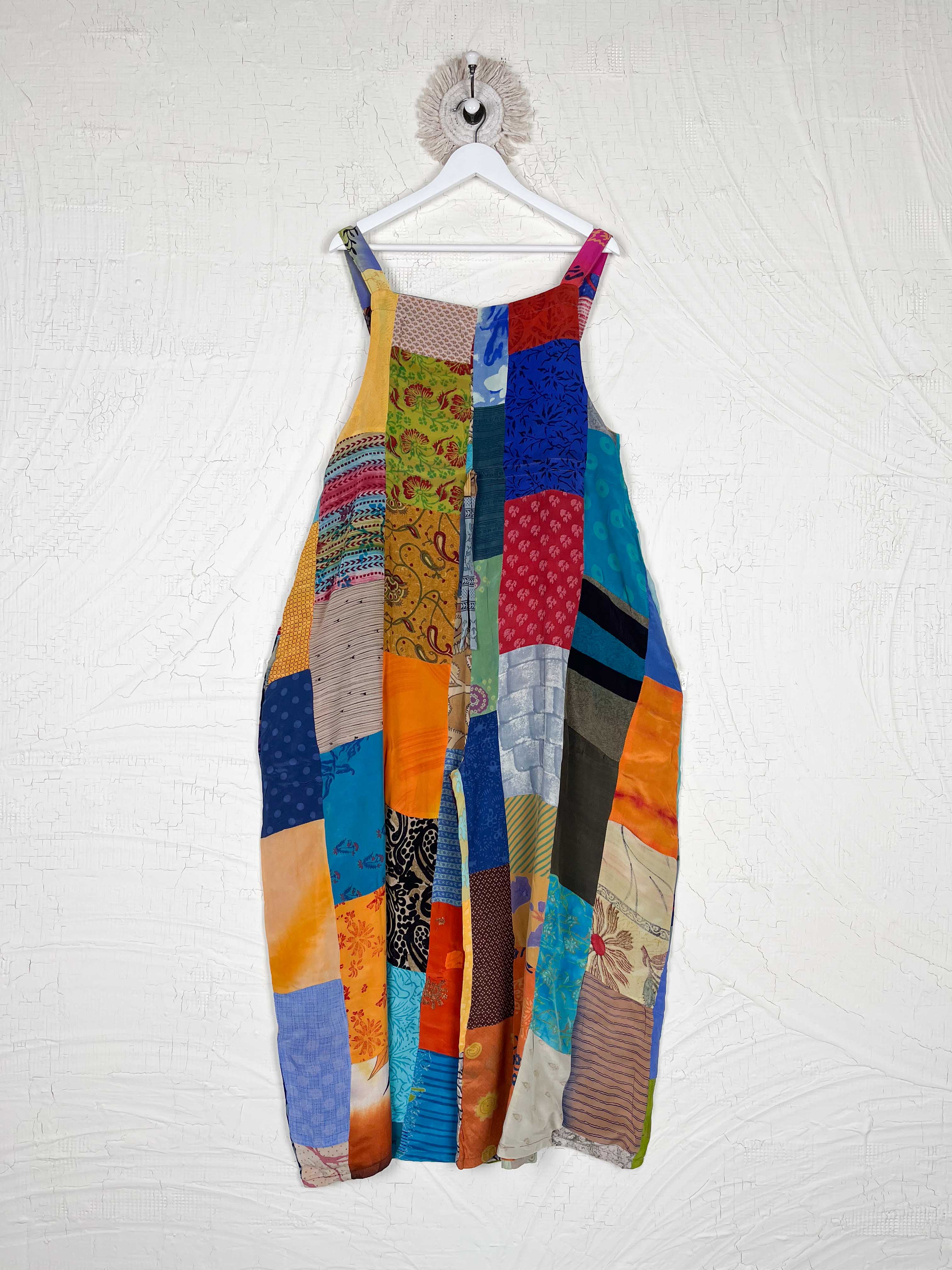 Vintage Silk Patchwork Jumpsuit - Love Protect Sustain