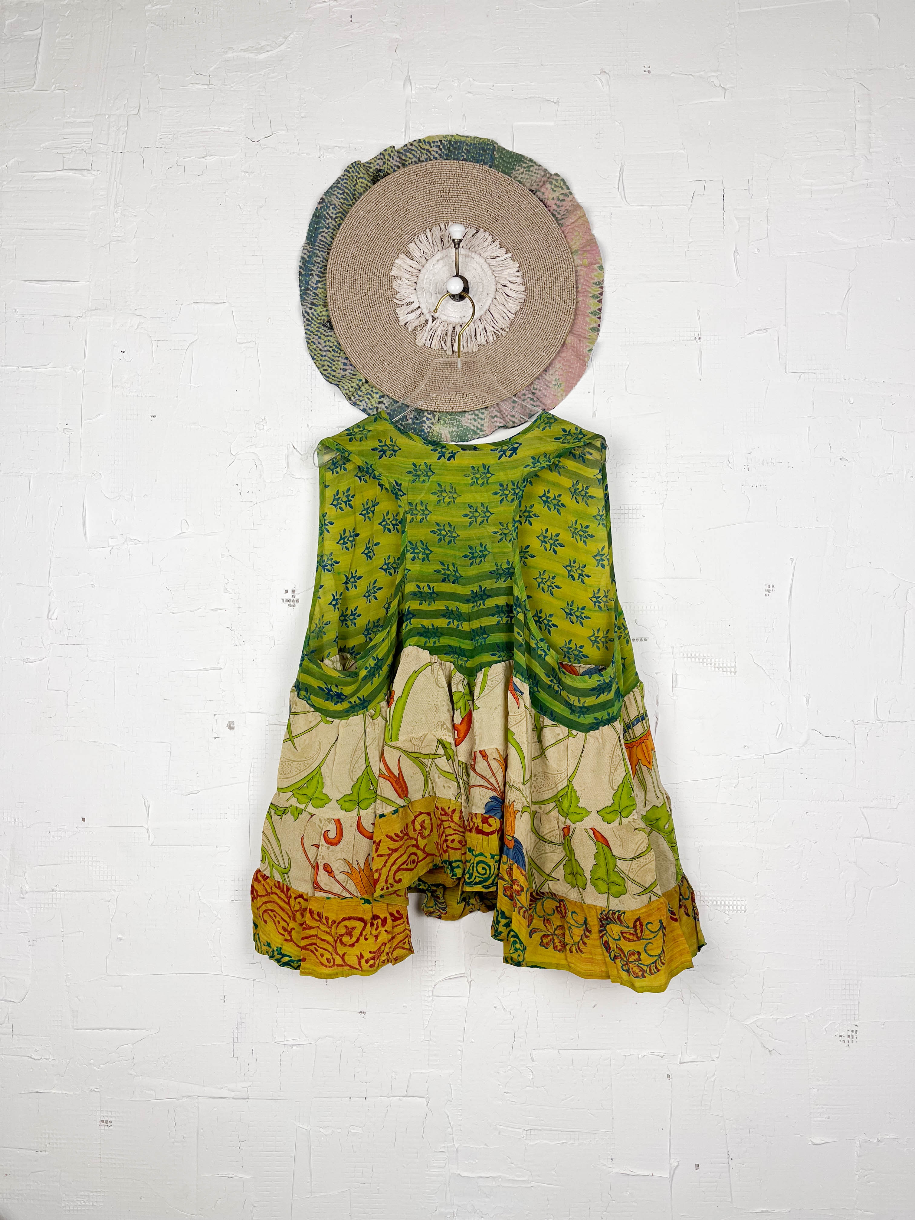 Vintage crepe top - Love Protect Sustain