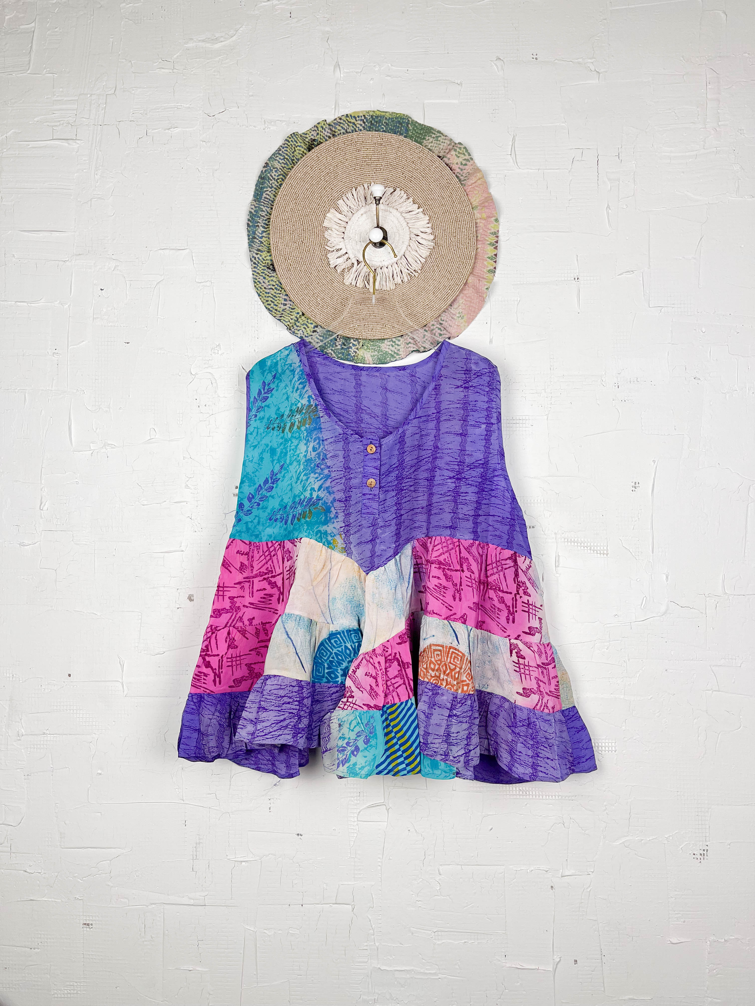 Vintage crepe top - Love Protect Sustain