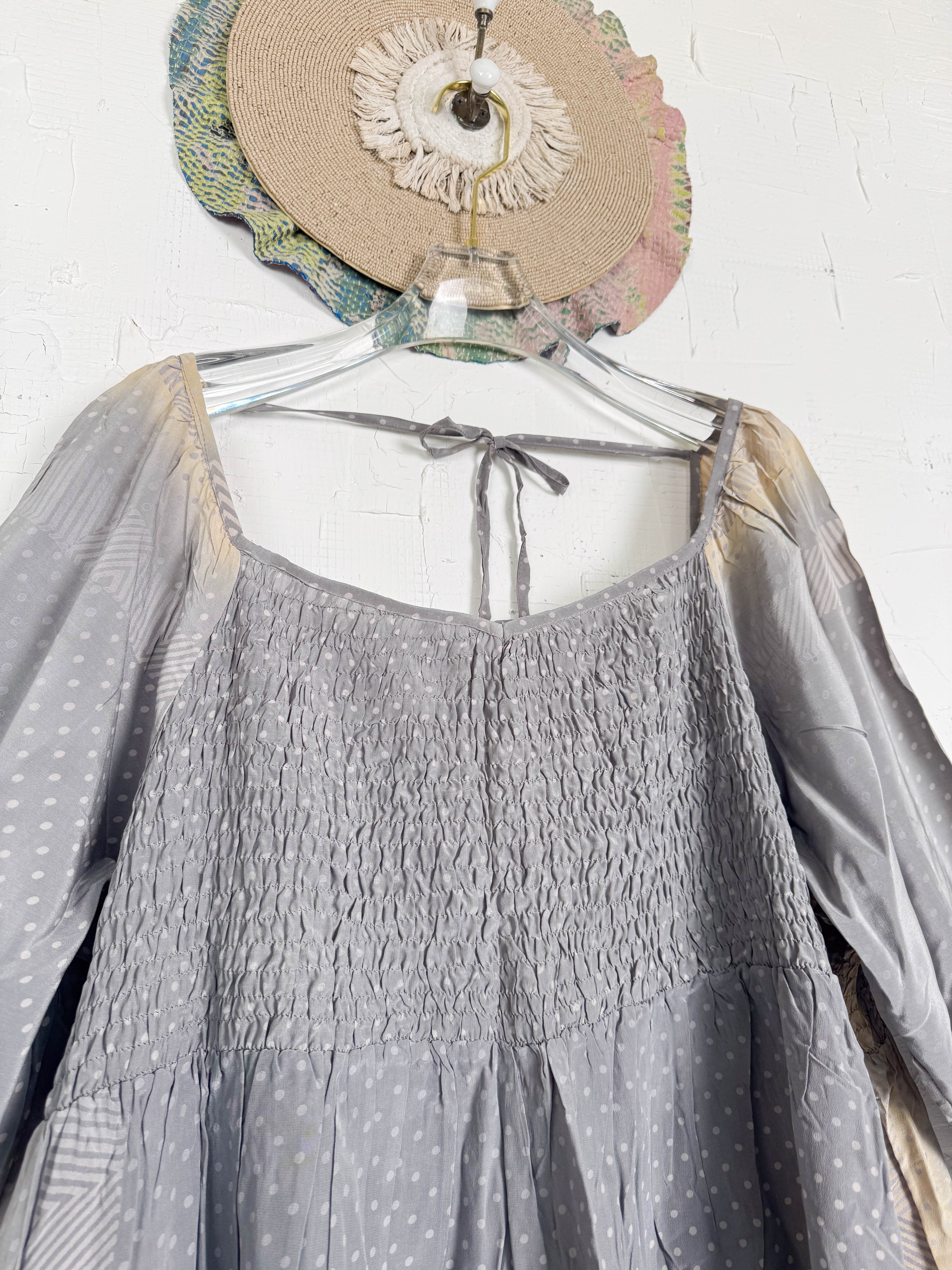 Vintage inspired silk dress - Love Protect Sustain