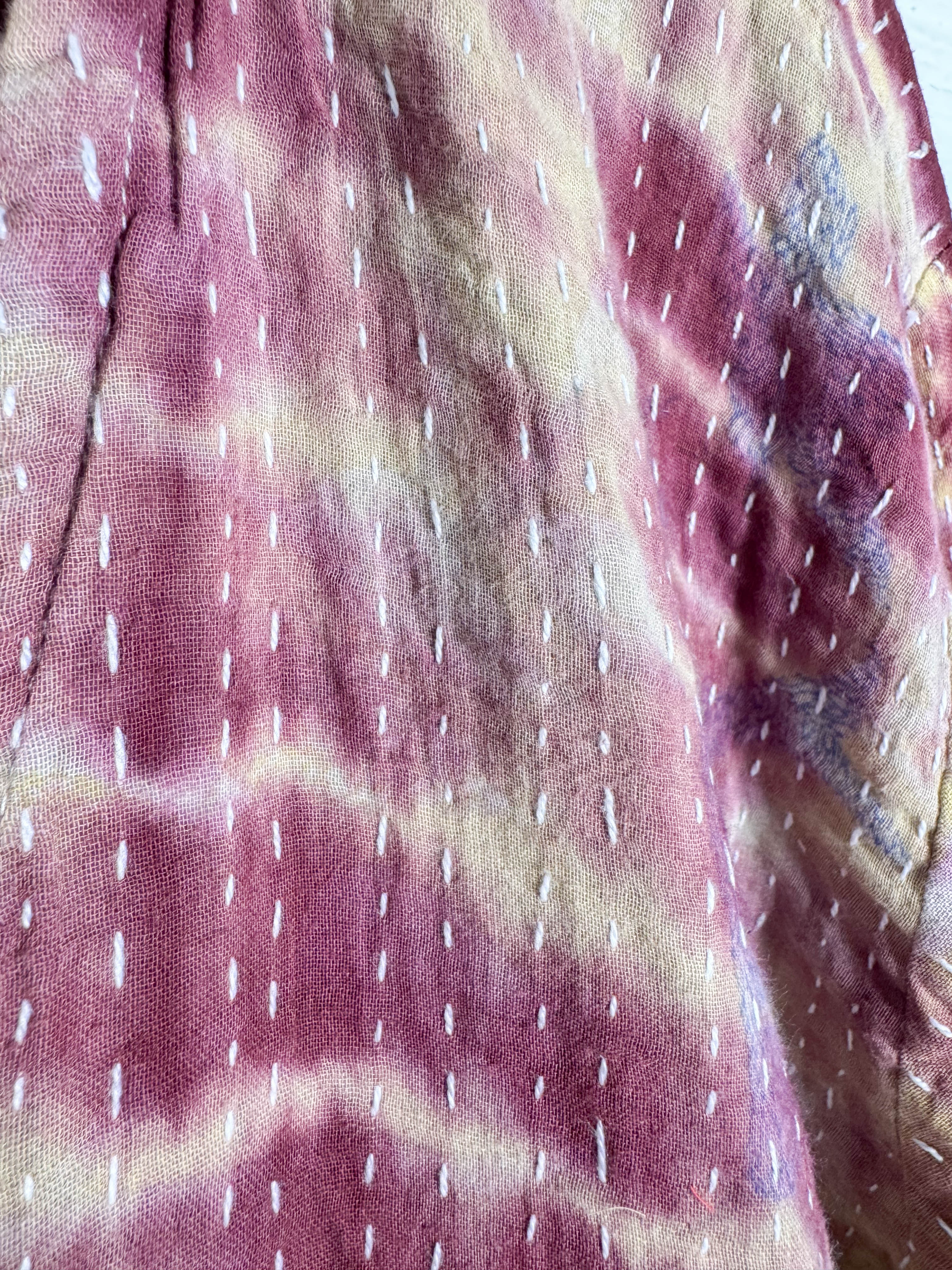 Vintage kantha fabric jumpsuit - Love Protect Sustain