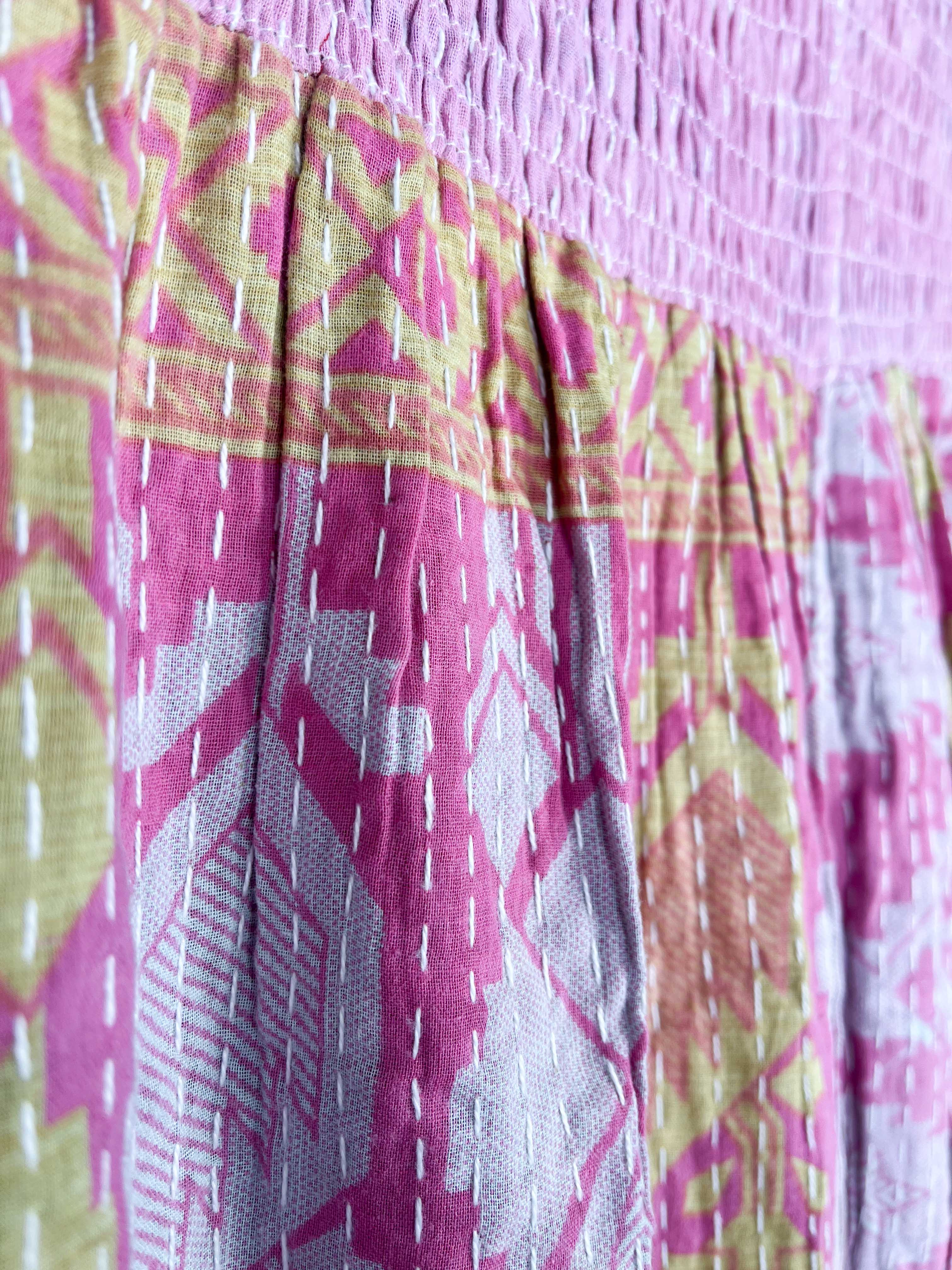 Vintage kantha skirt - Love Protect Sustain