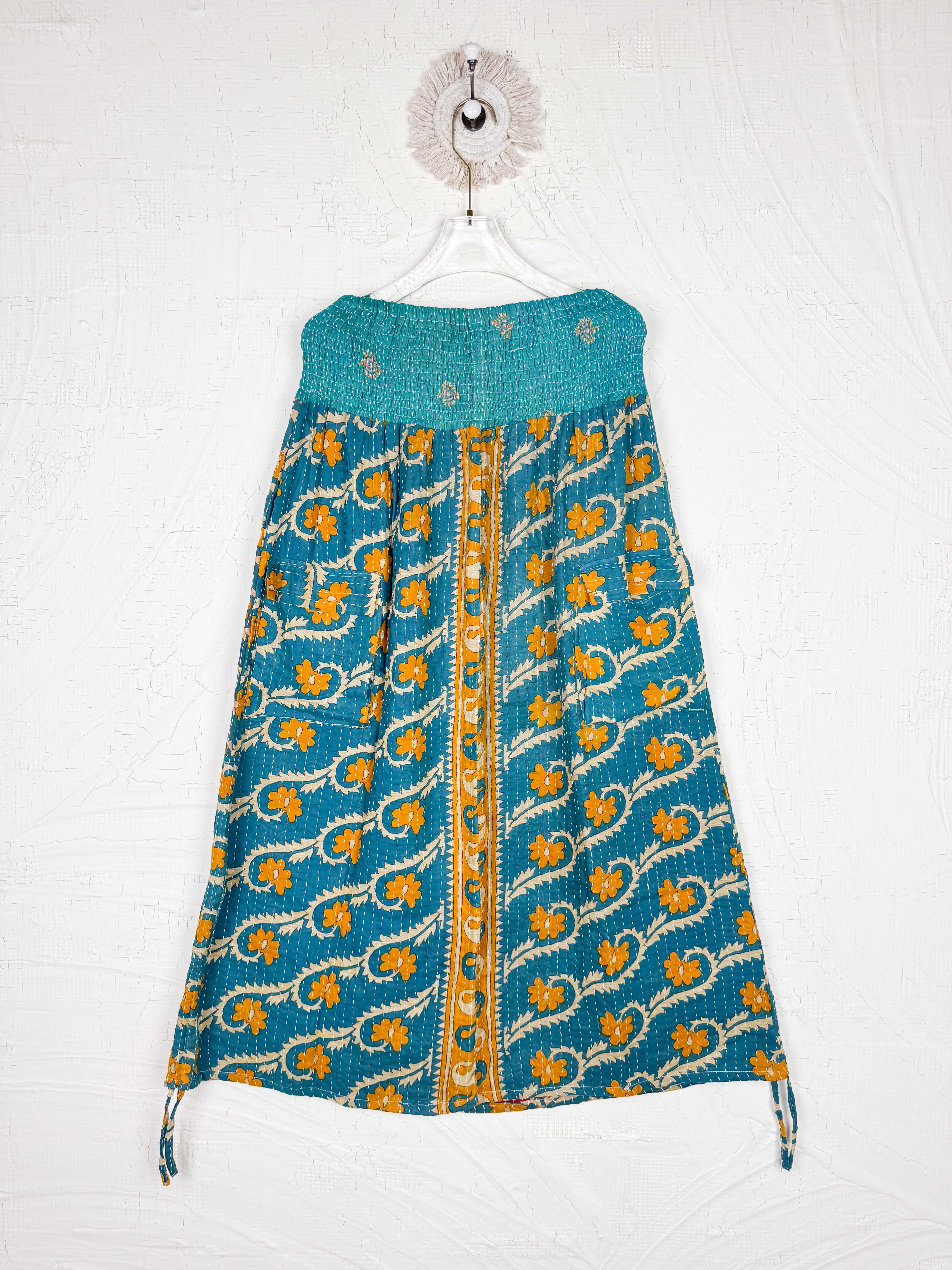 Vintage kantha skirt - Love Protect Sustain
