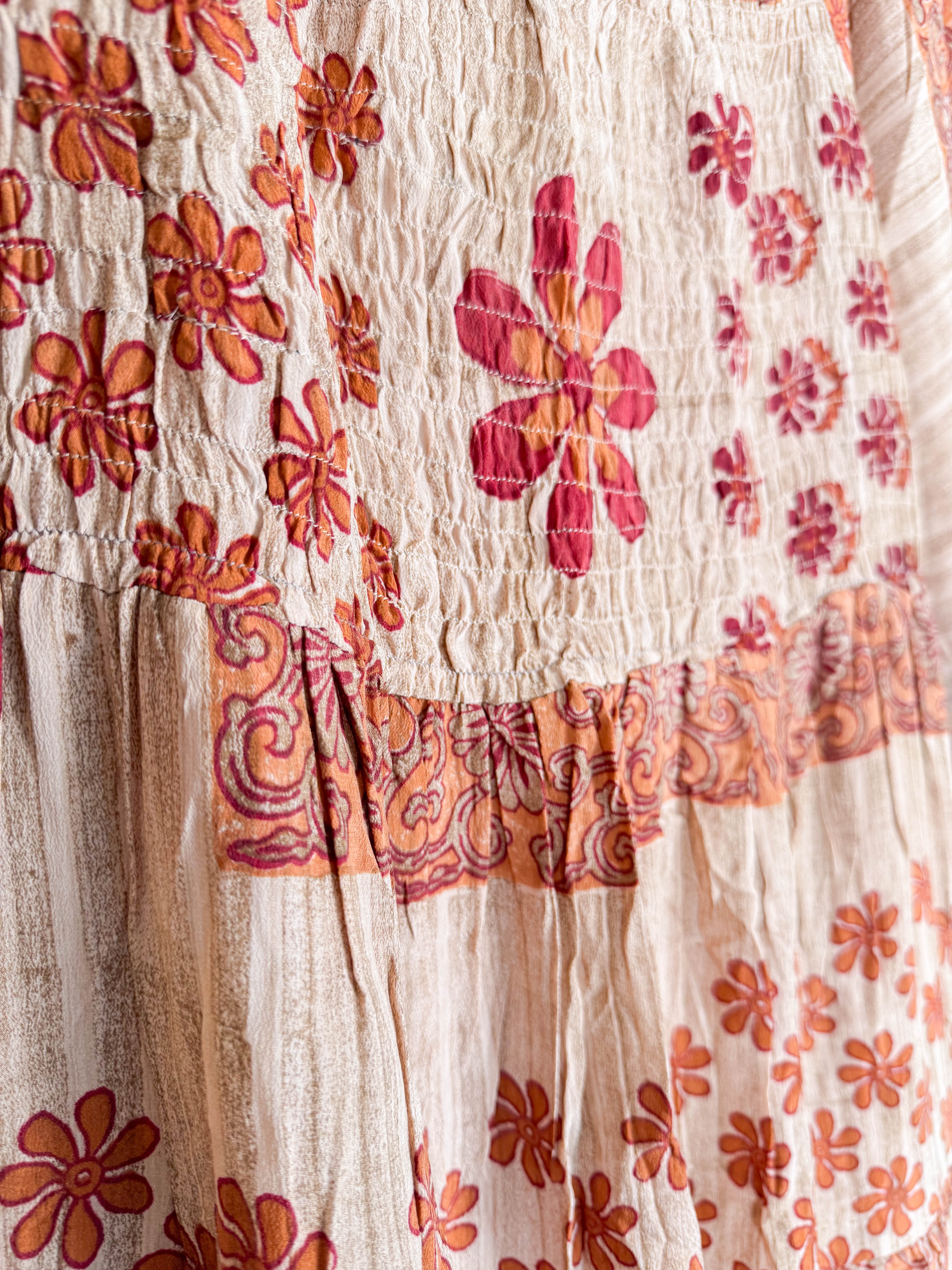 Vintage patchwork dress - Love Protect Sustain