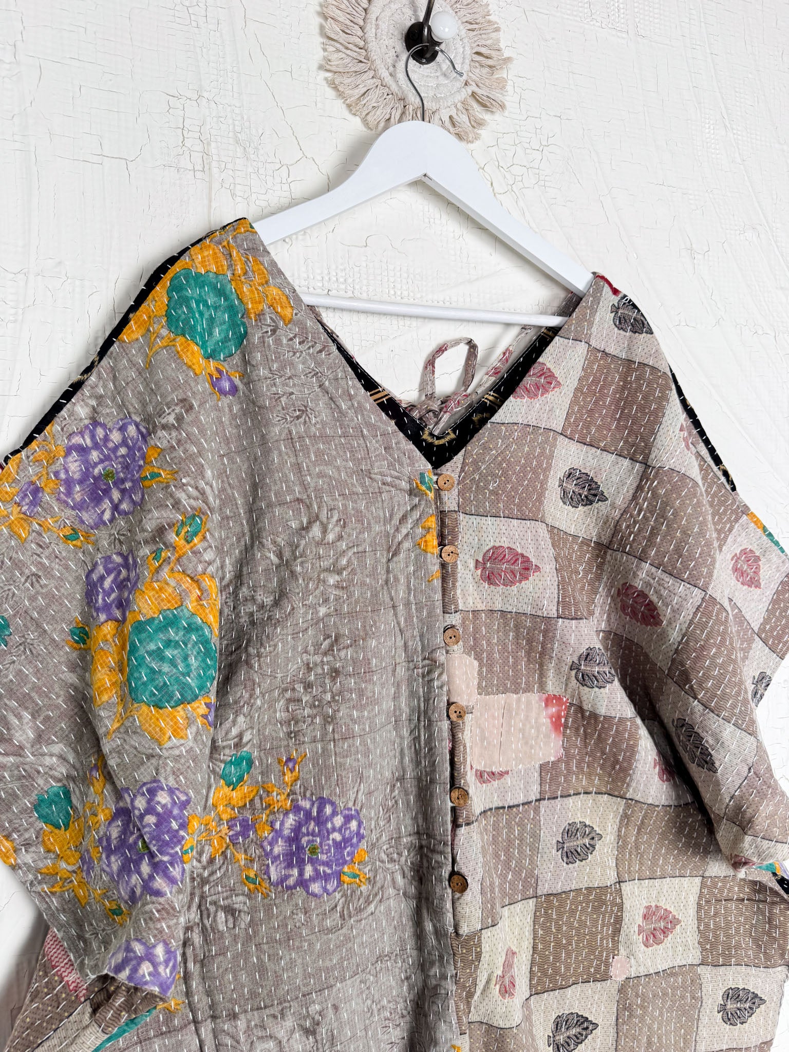 Vintage sari jumpsuit - Love Protect Sustain