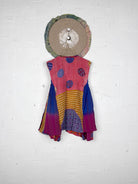 Vintage silk kantha vest - Love Protect Sustain
