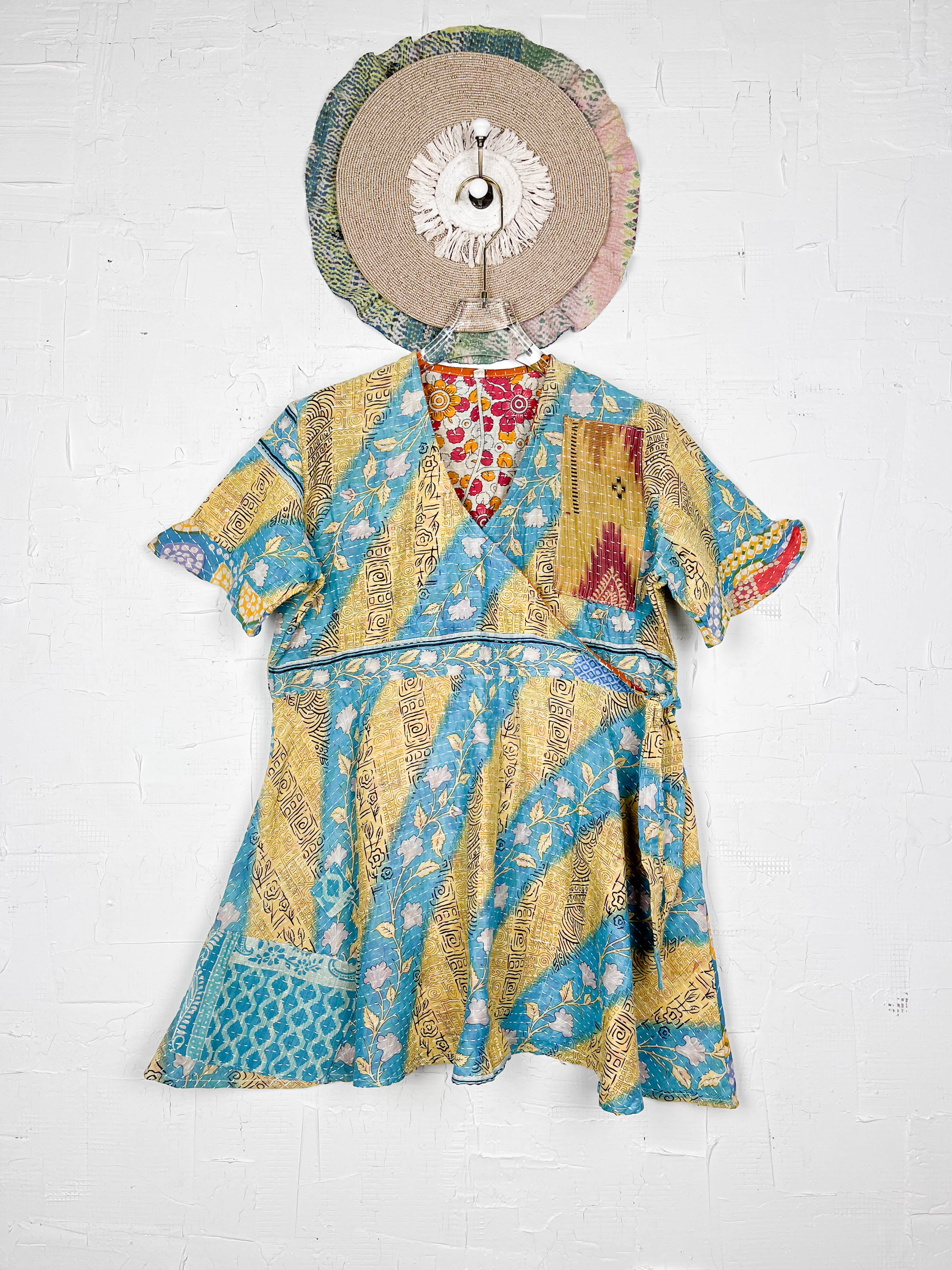 Vintage style wrap dress - Love Protect Sustain