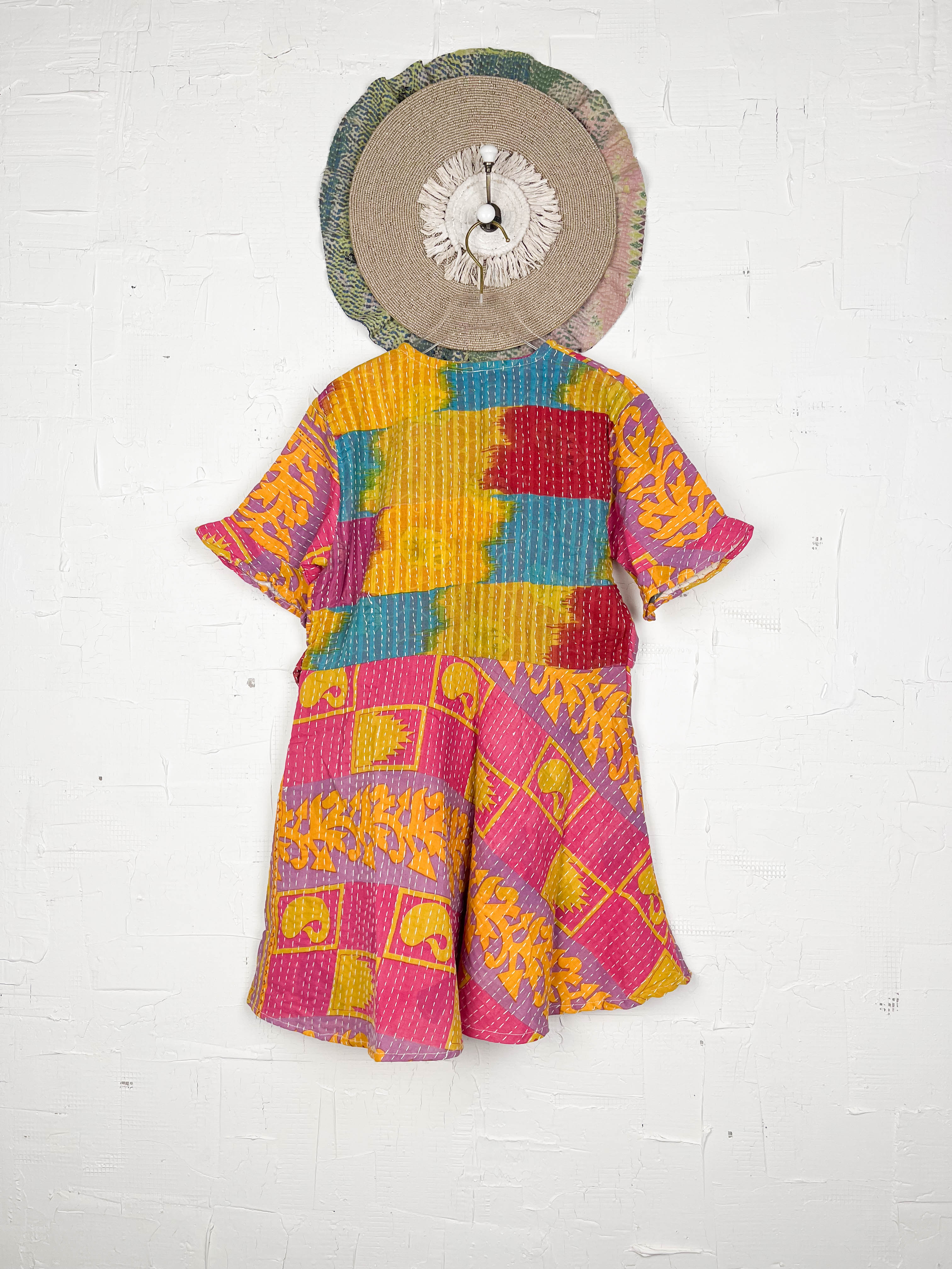 Wrap Kantha dress - Love Protect Sustain