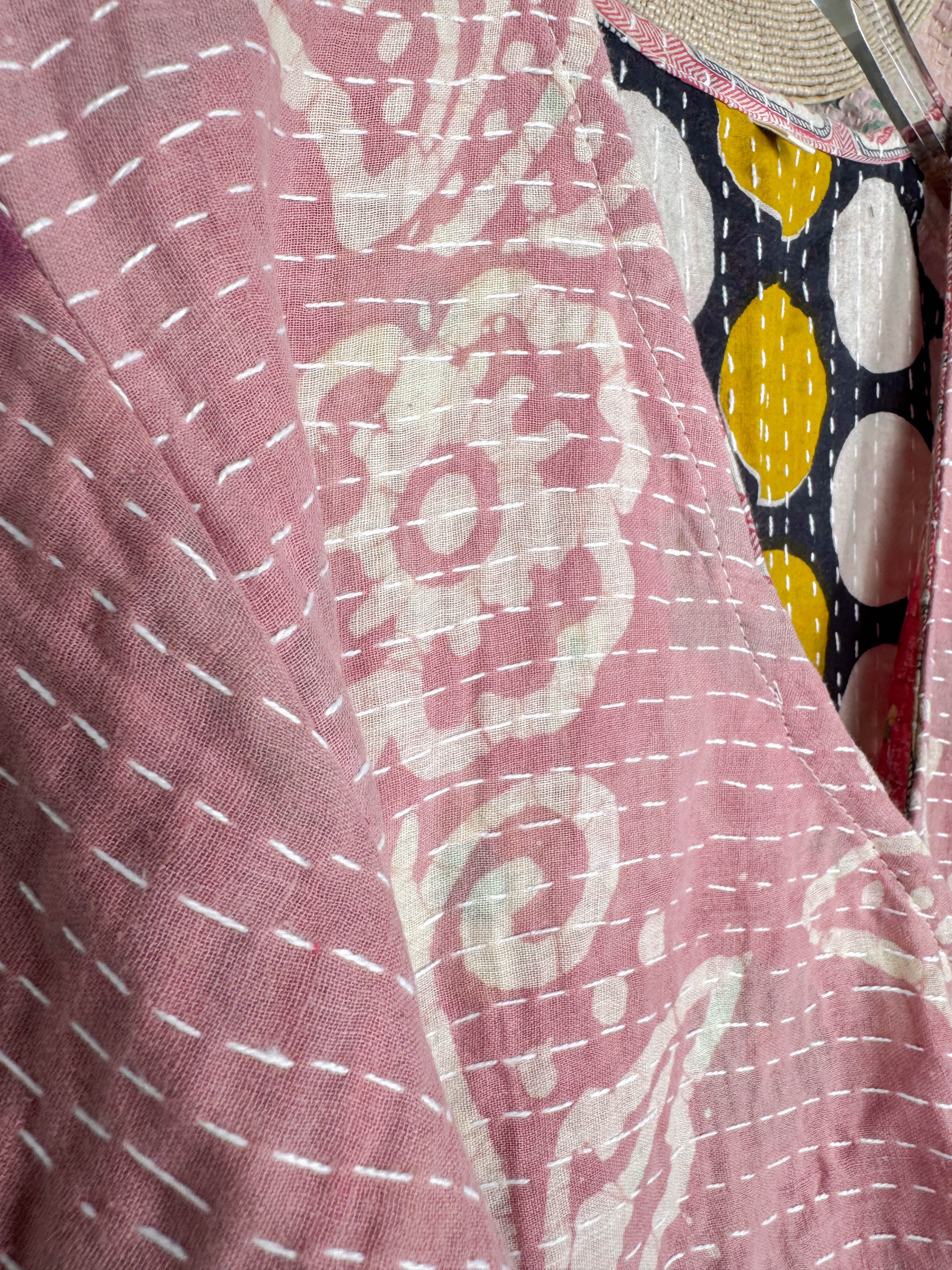 Wrap Kantha dress - Love Protect Sustain