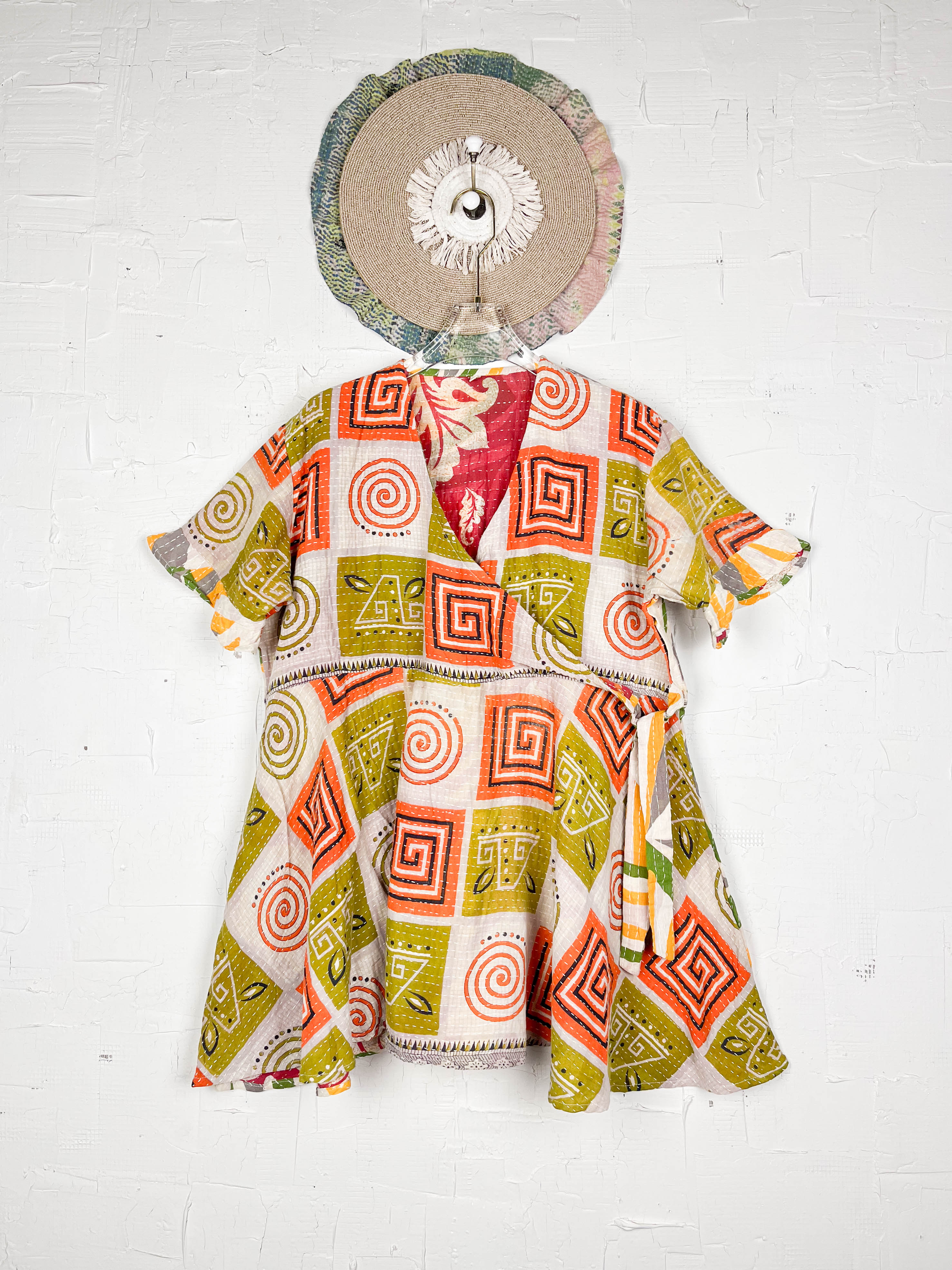 Wrap Kantha dress- Love Protect Sustain