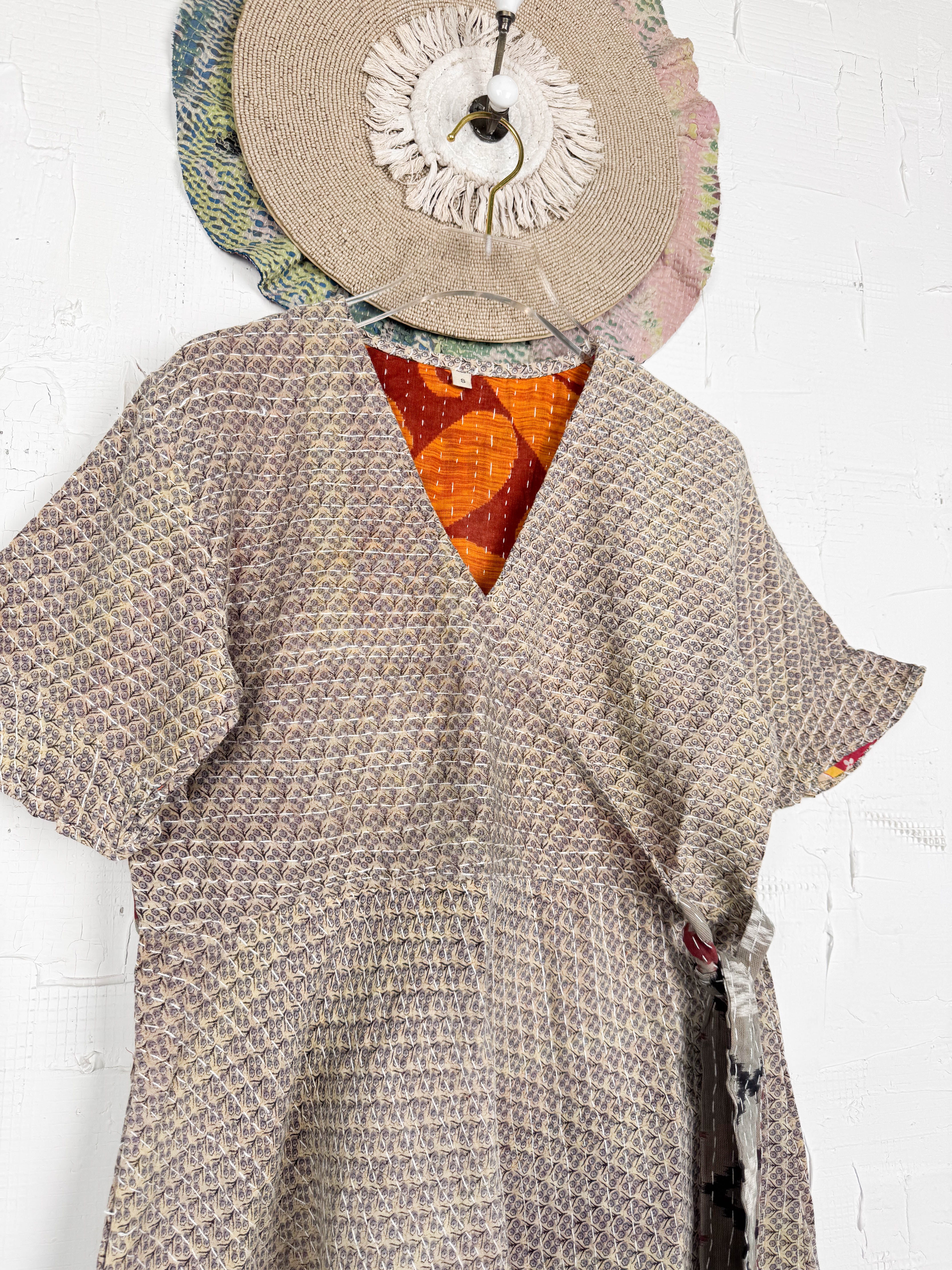Wrap Kantha dress - Love Protect Sustain