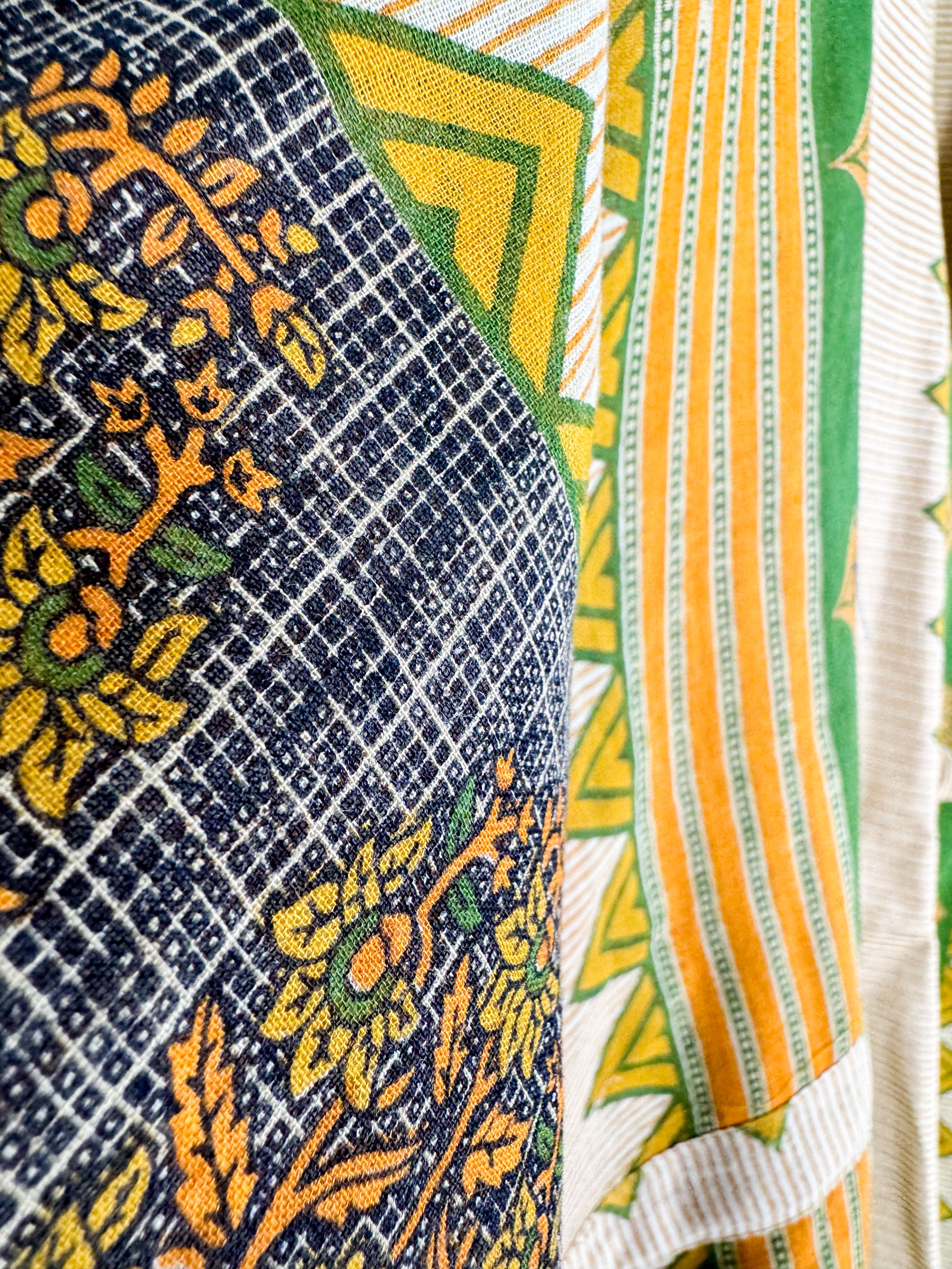 Yellow Cotton Kaftan - Love Protect Sustain