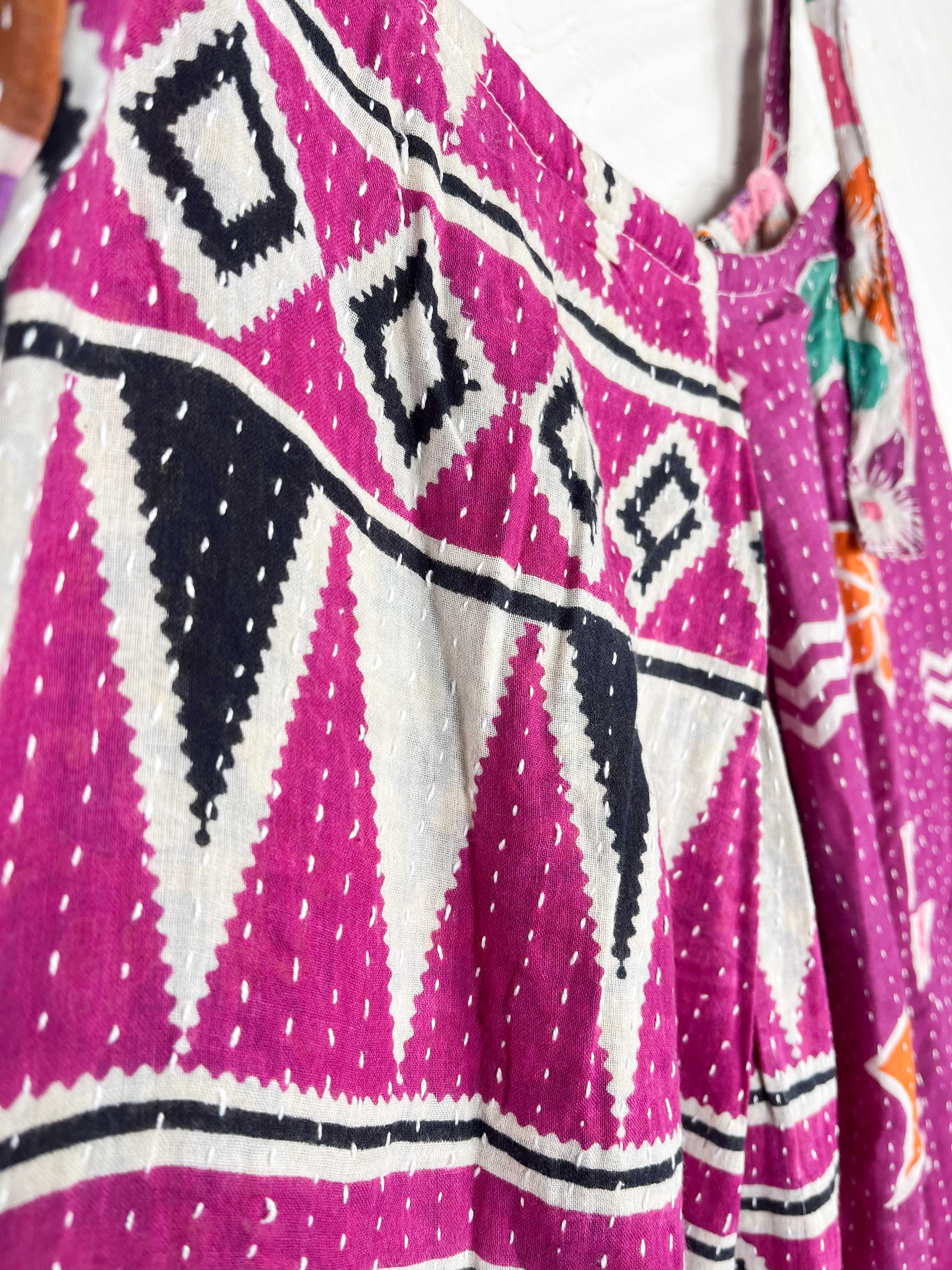 abstract print kantha jumpsuit - Love Protect Sustain