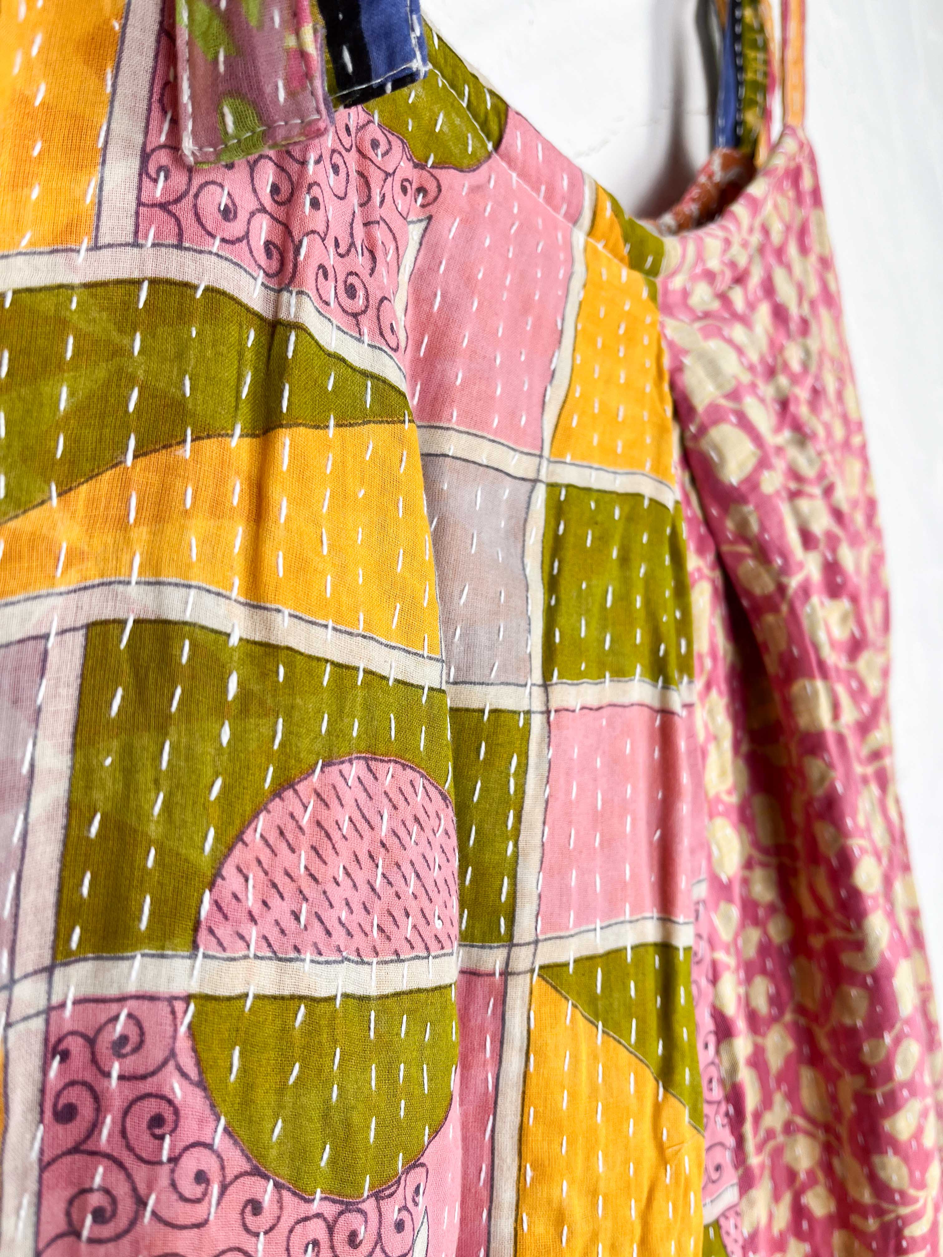 beach wear kantha jumpsuit - Love Protect Sustain