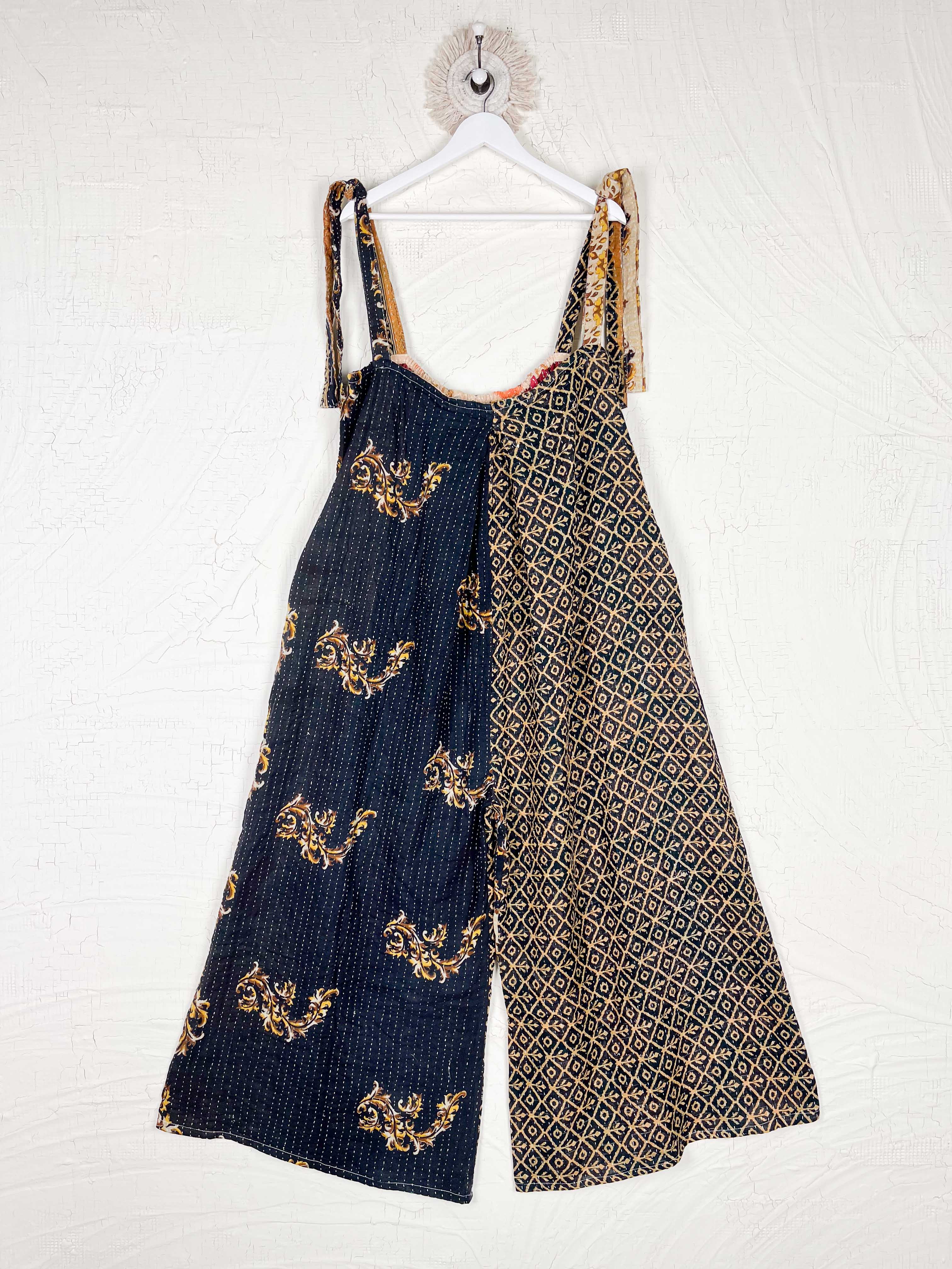 black kantha Jumpsuit - Love Protect Sustain