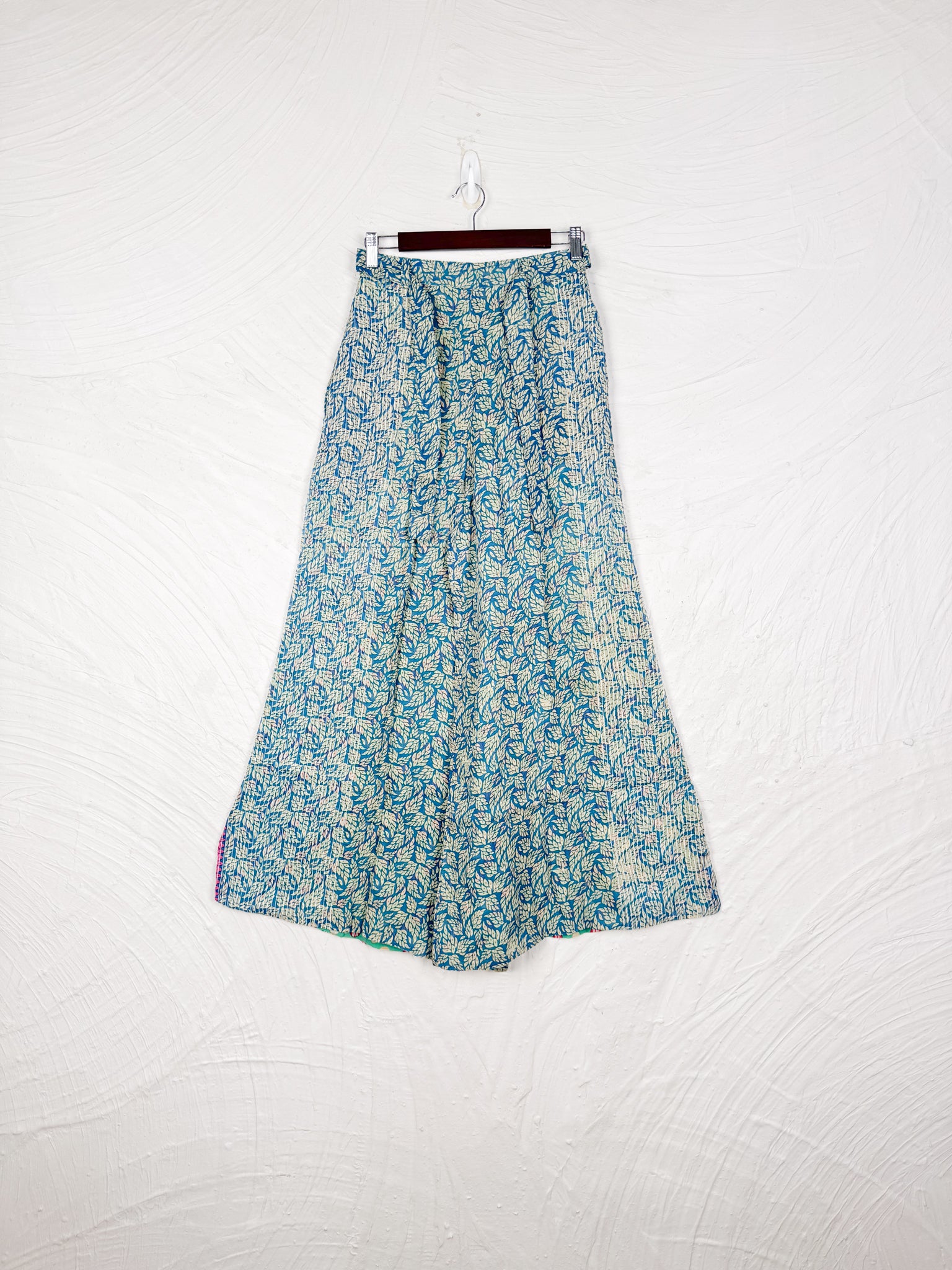blue cotton pants - Love Protect Sustain 
