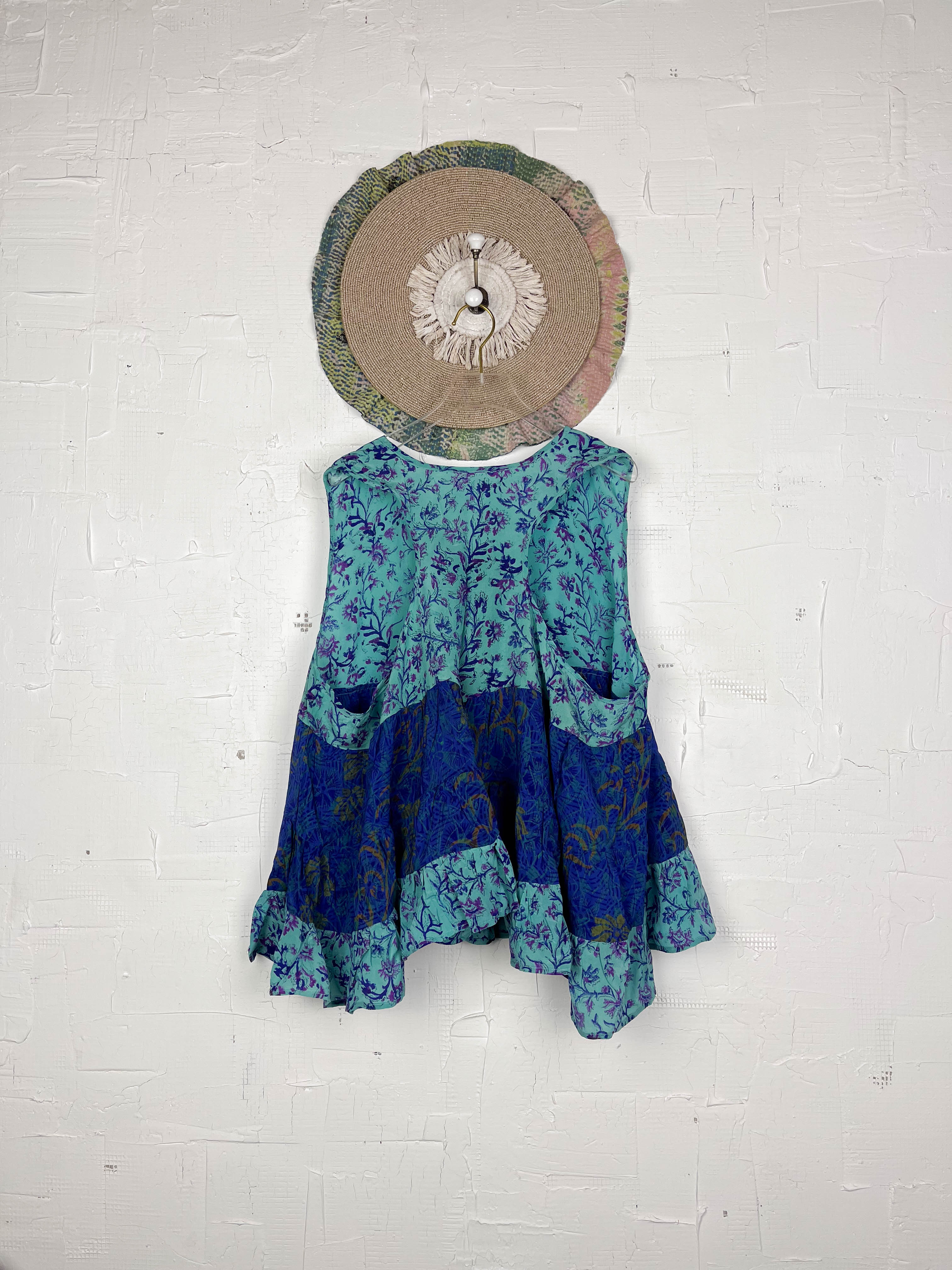 blue summer top - Love Protect Sustain