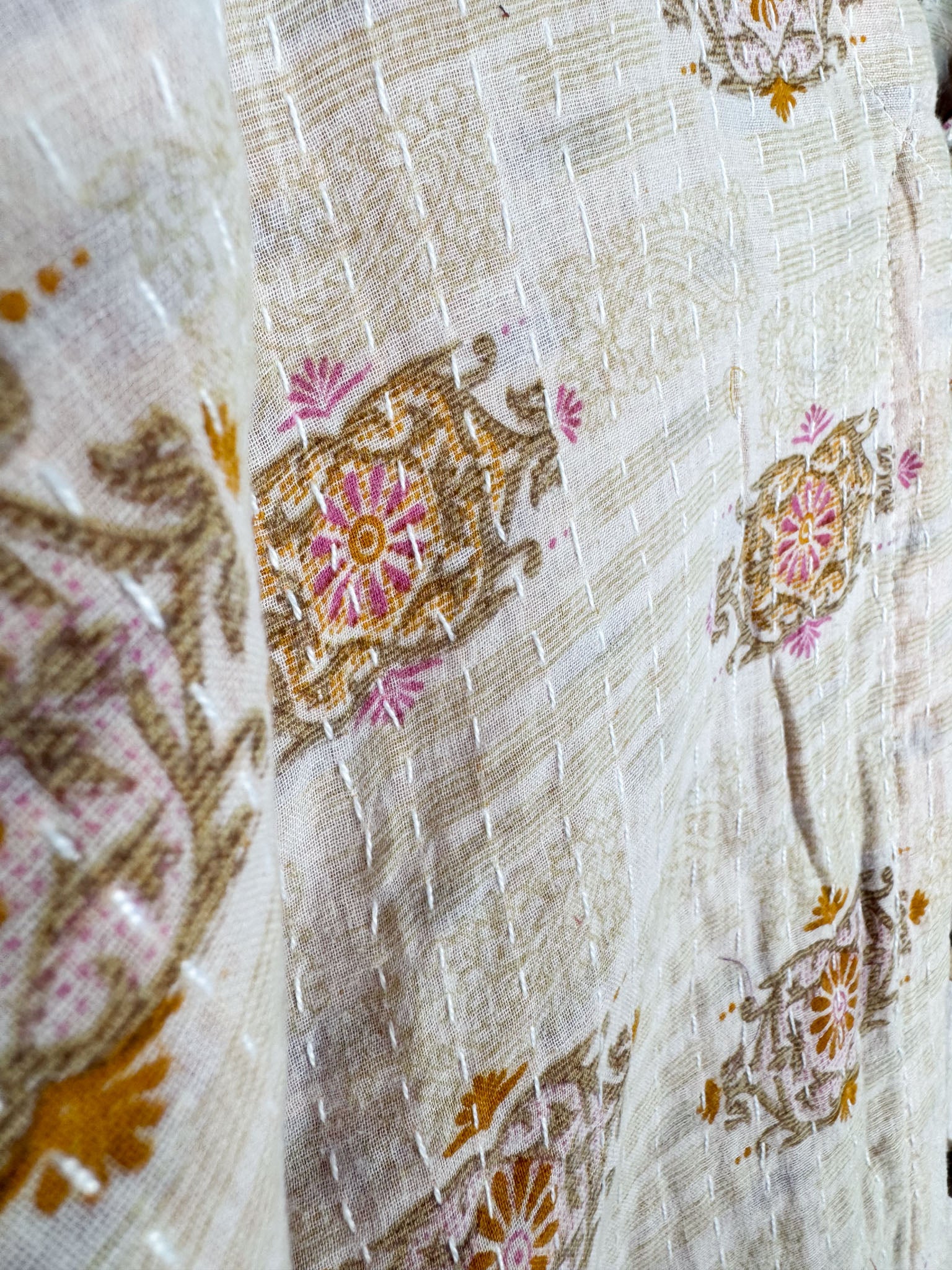bohemian Kantha cotton free size - Love Protect Sustain
