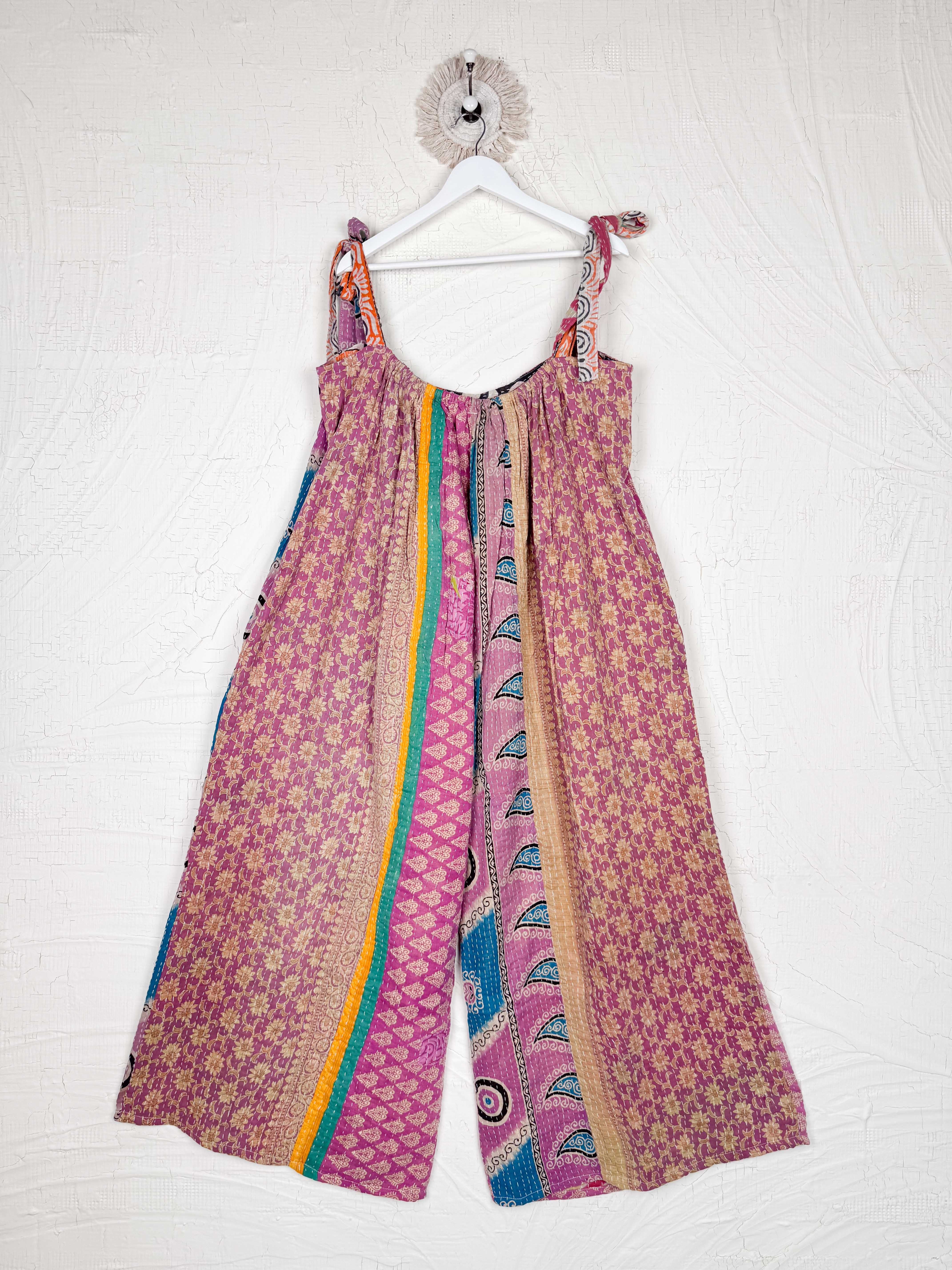 boho retro kantha jumpsuit - Love Protect Sustain