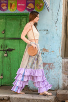boho ruffle pants - Love Protect Sustain