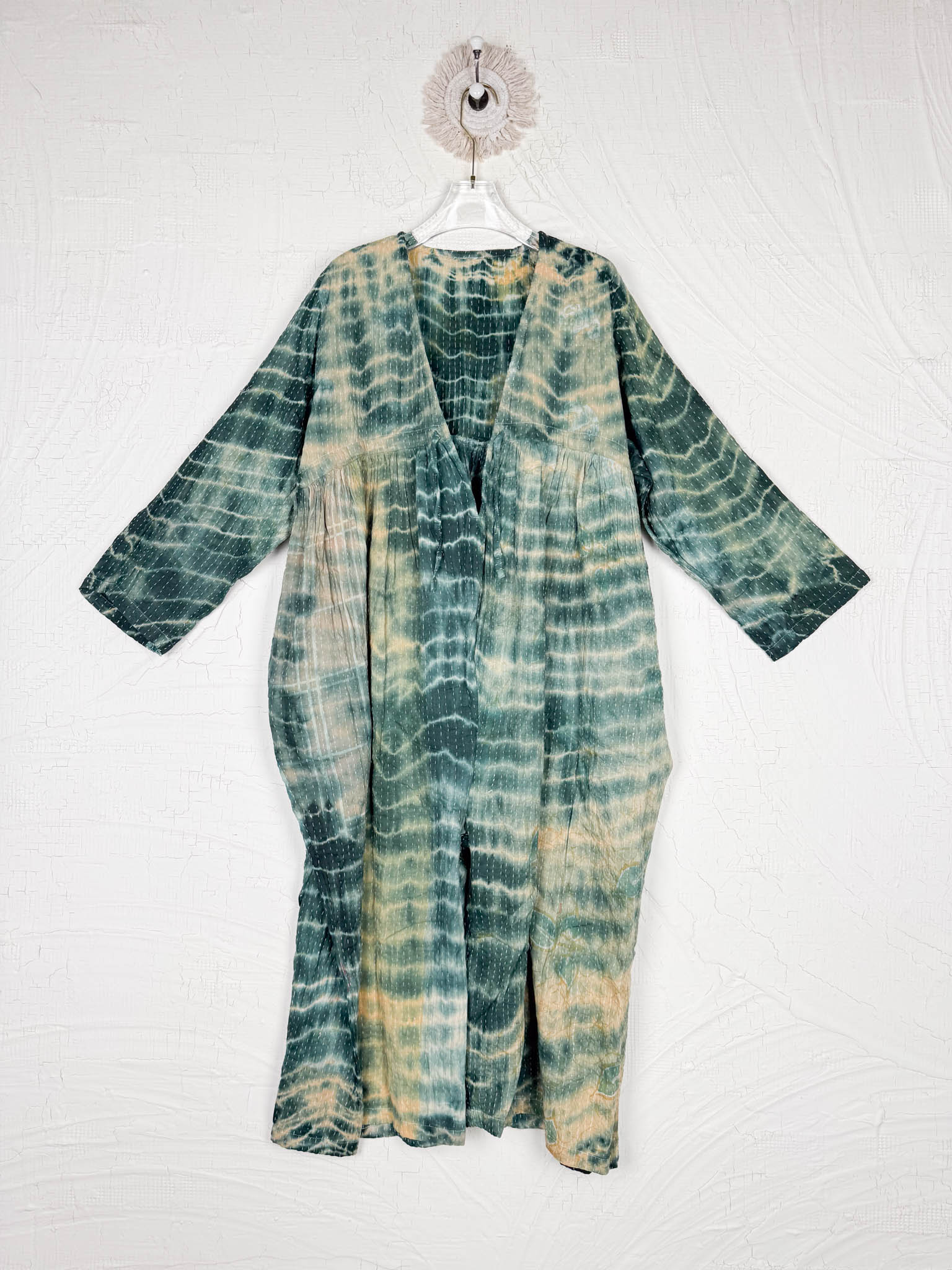 boho vintage jumpsuit tie dye - Love Protect Sustain