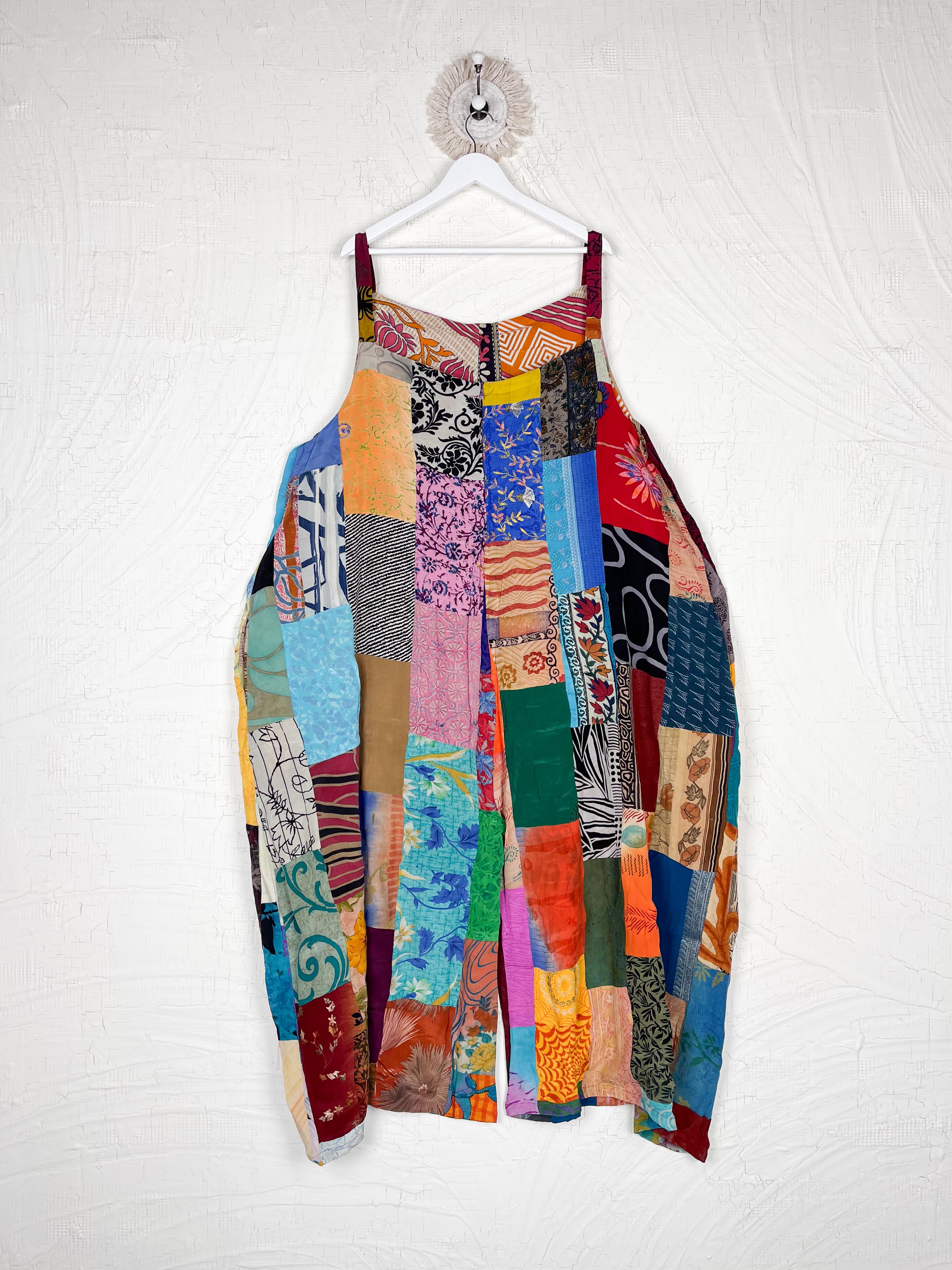 colorful boho patchwork jumpsuit - Love Protect Sustain