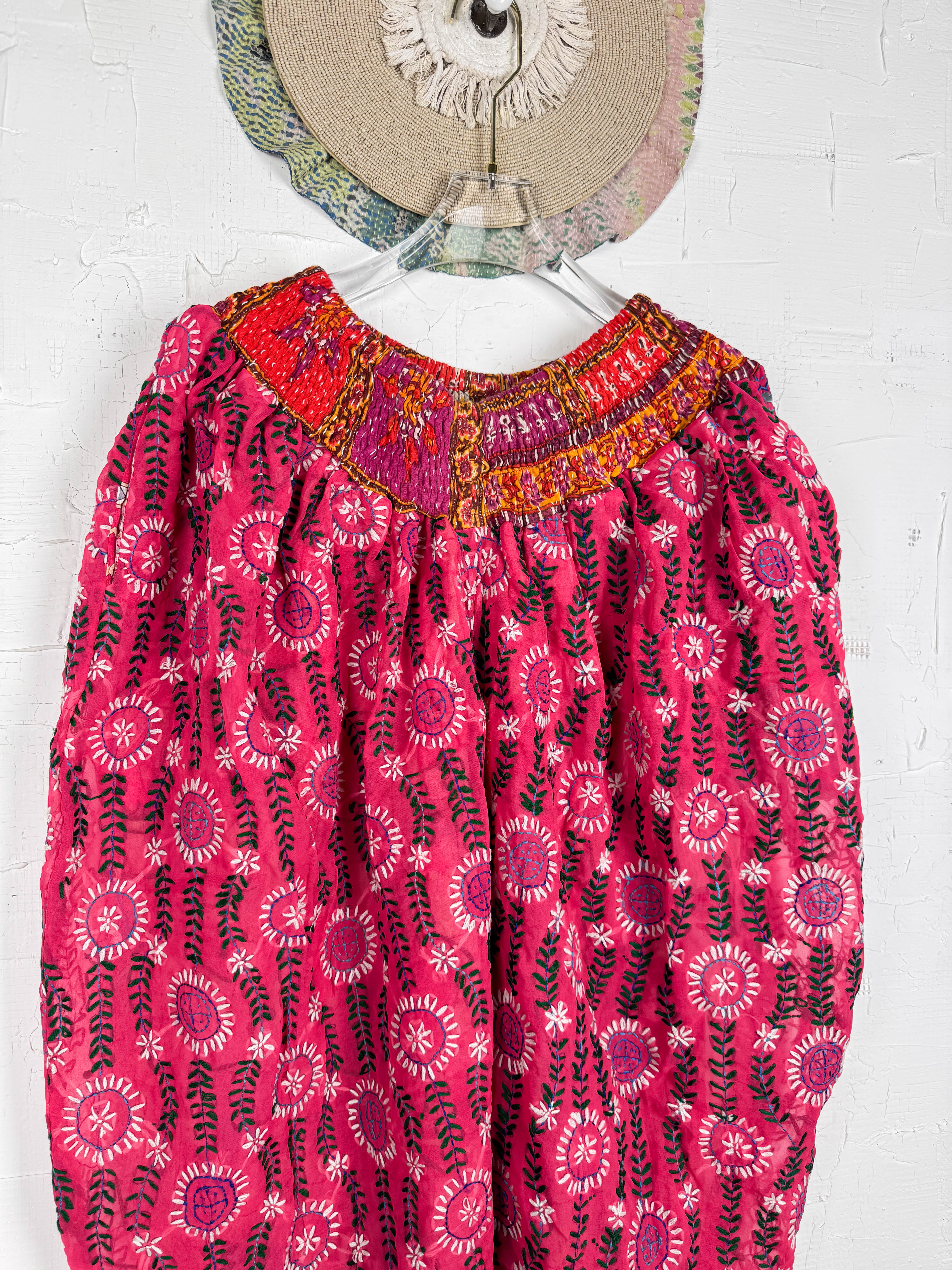 embroidery phulkari pants - Love Protect Sustain 