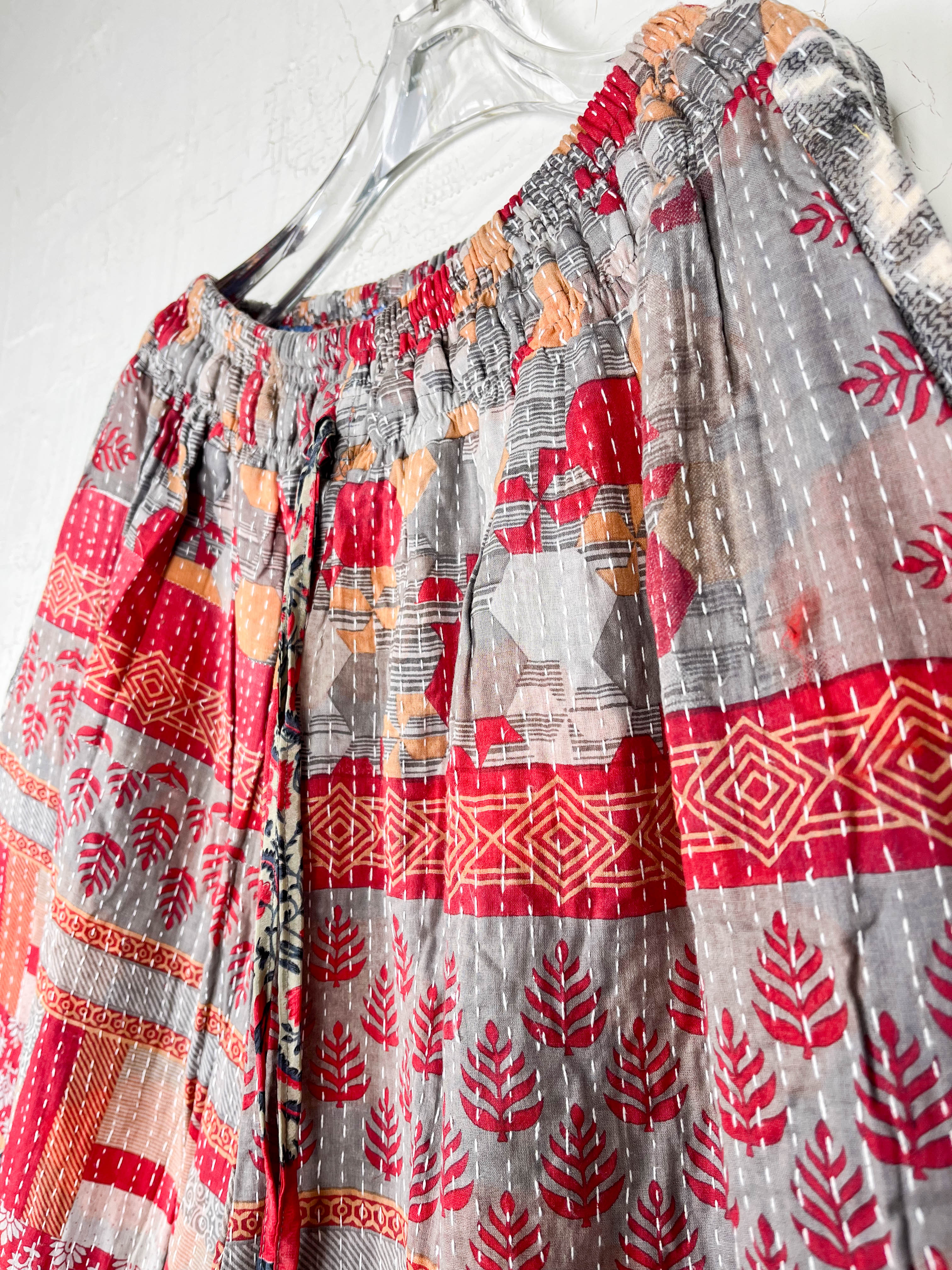 ethnic print wide leg pants - Love Protect Sustain
