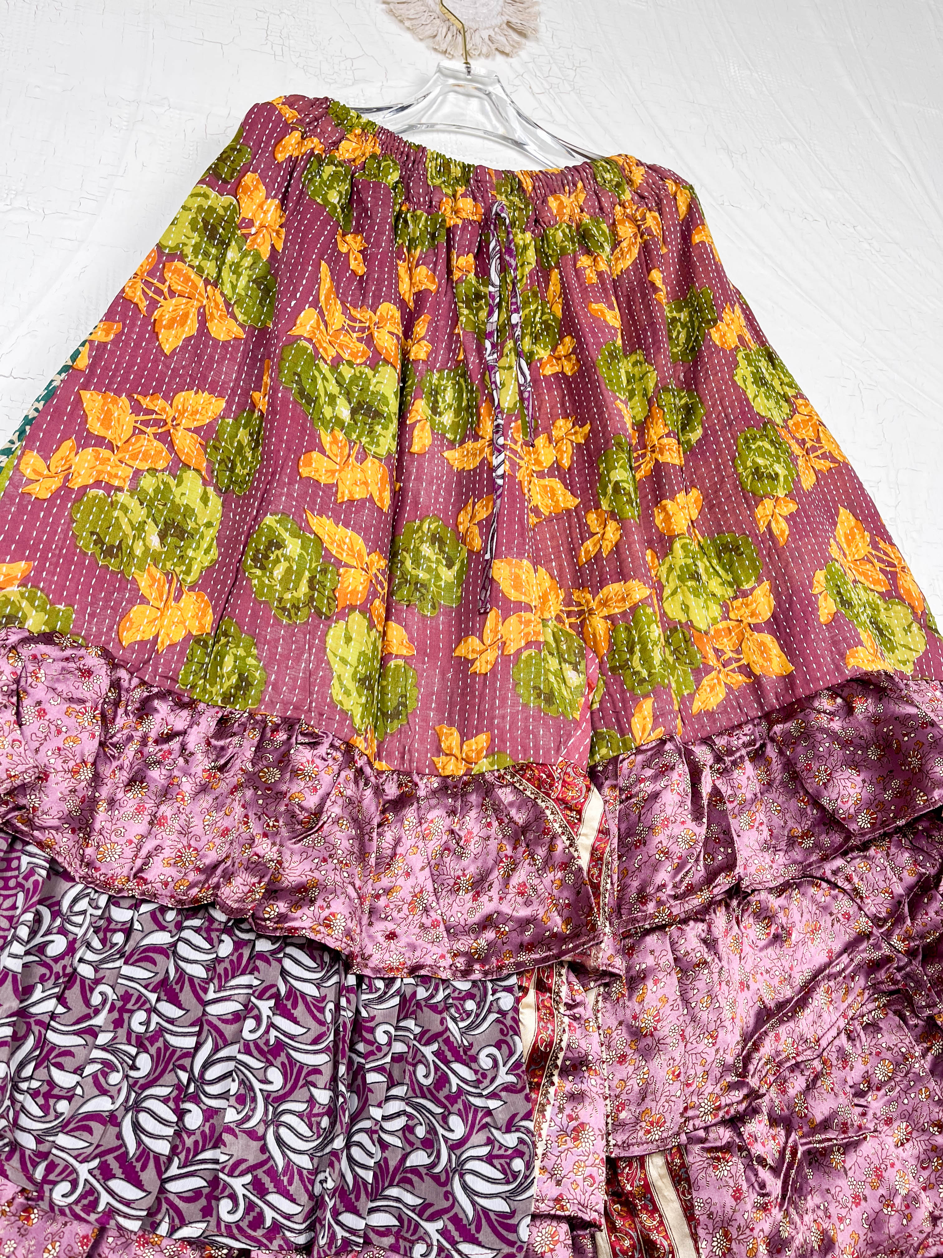 ethnic print wide leg pants - Love Protect Sustain