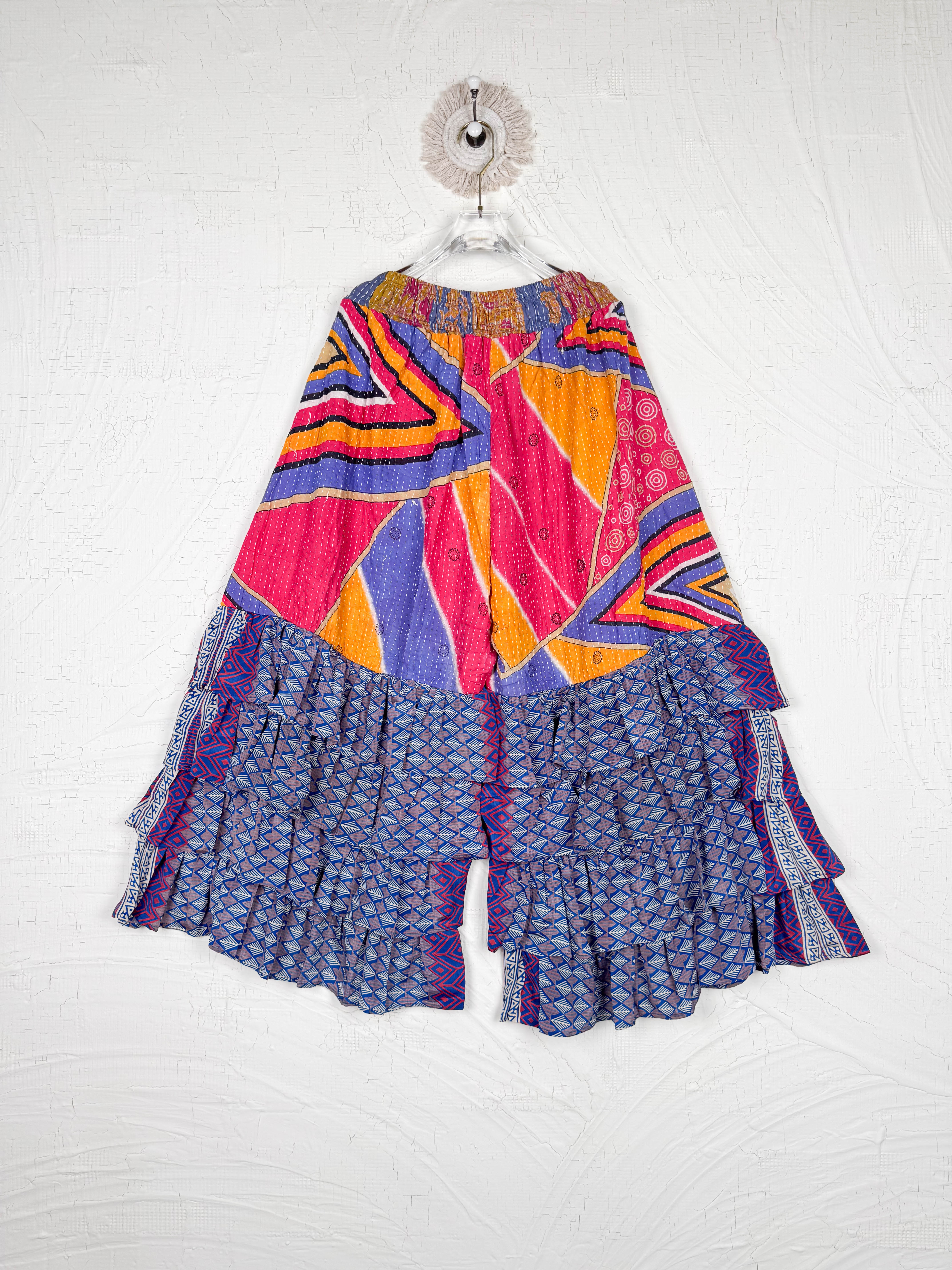 ethnic print wide leg pants - Love Protect Sustain