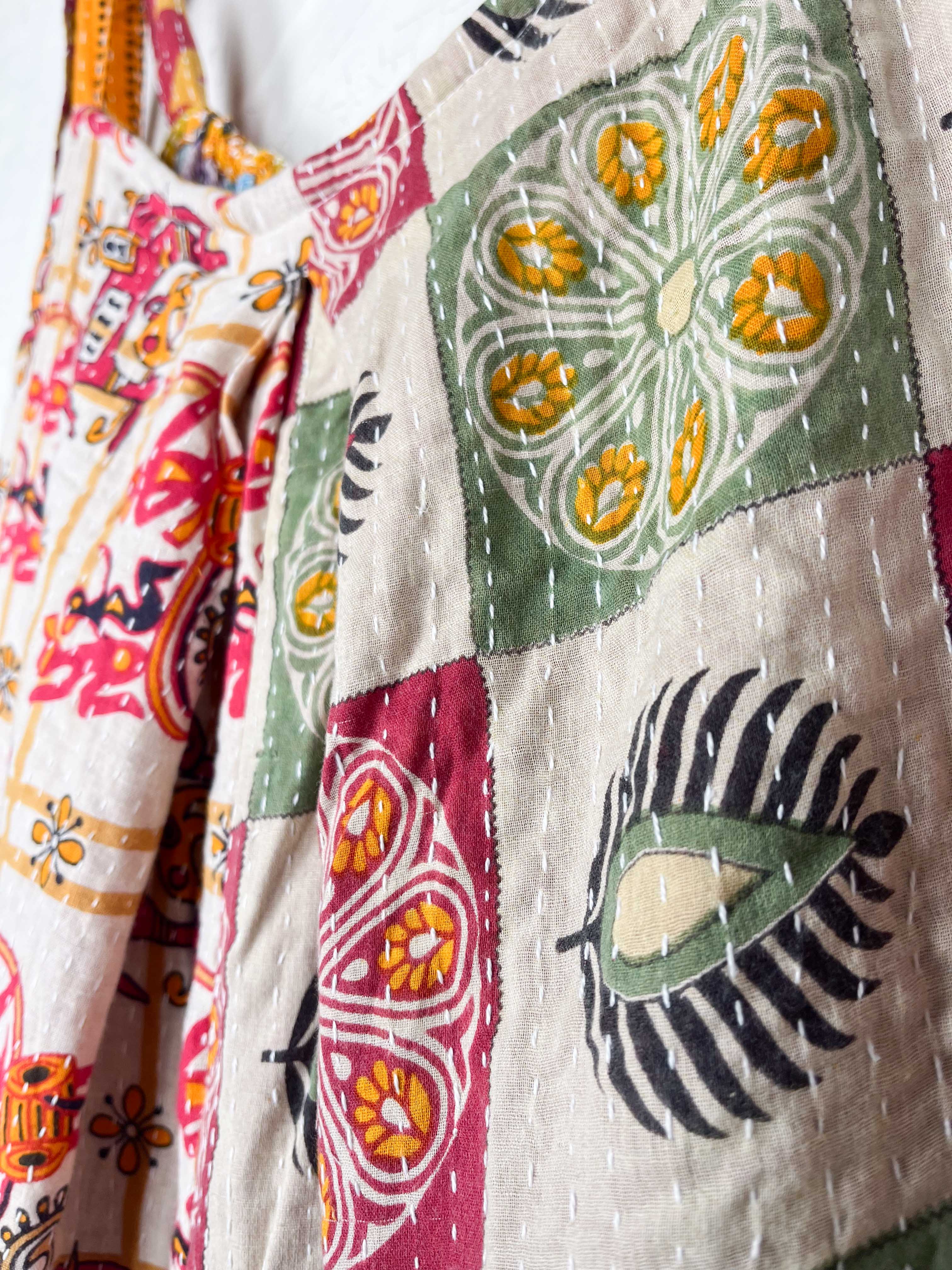 floral kantha jumpsuit - Love Protect Sustain