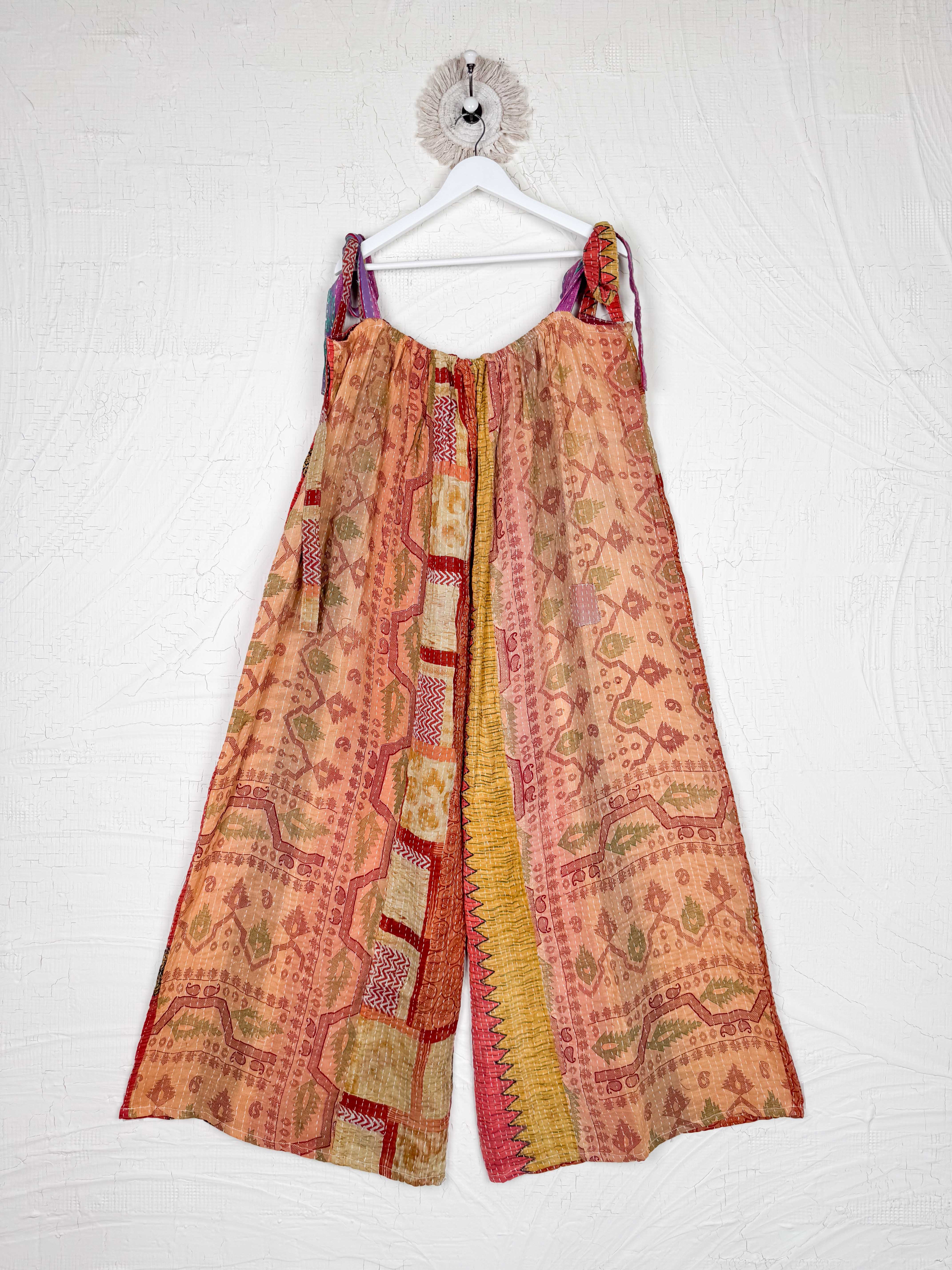 handmade bohemian kantha jumpsuit - Love Protect Sustain