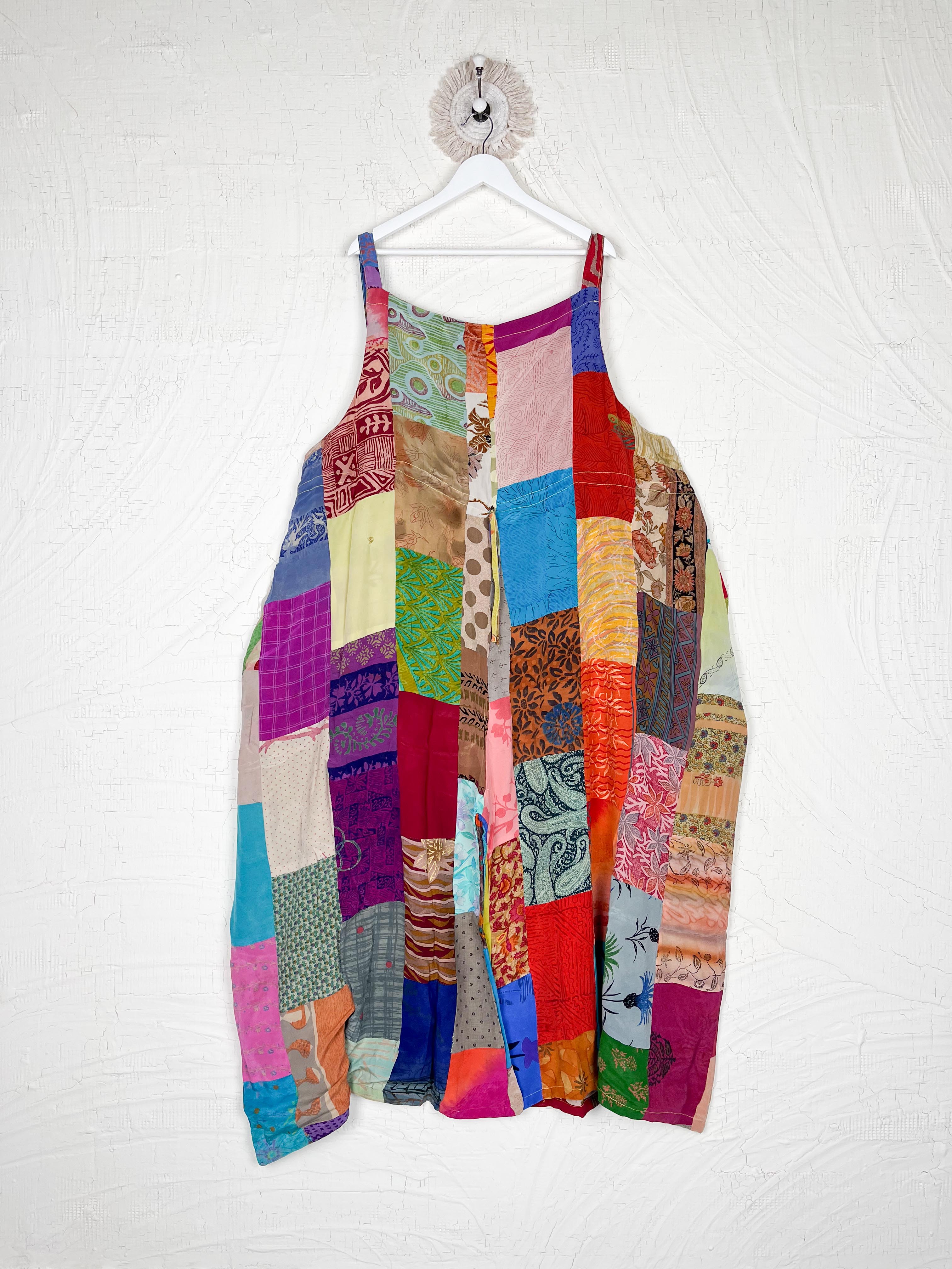 handmade patchwork jumpsuit - Love Protect Sustain