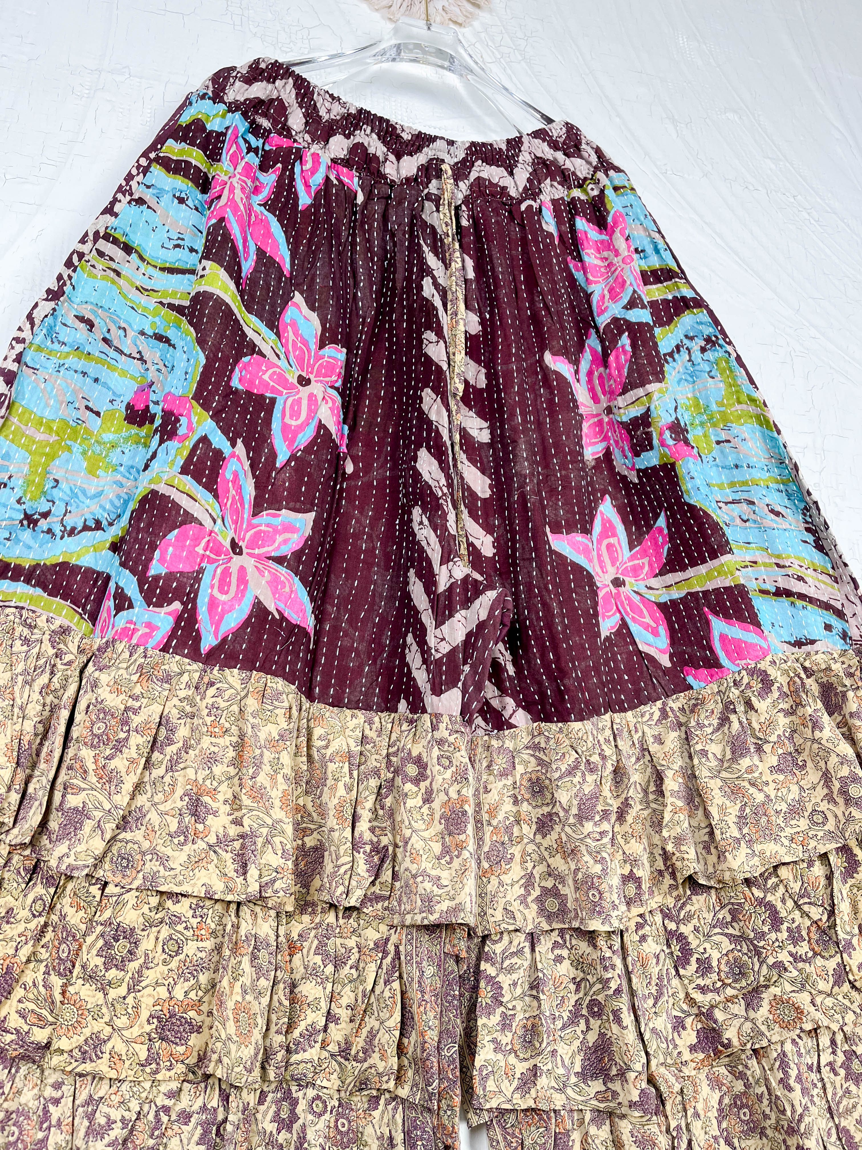 handmade wide leg pants - Love Protect Sustain