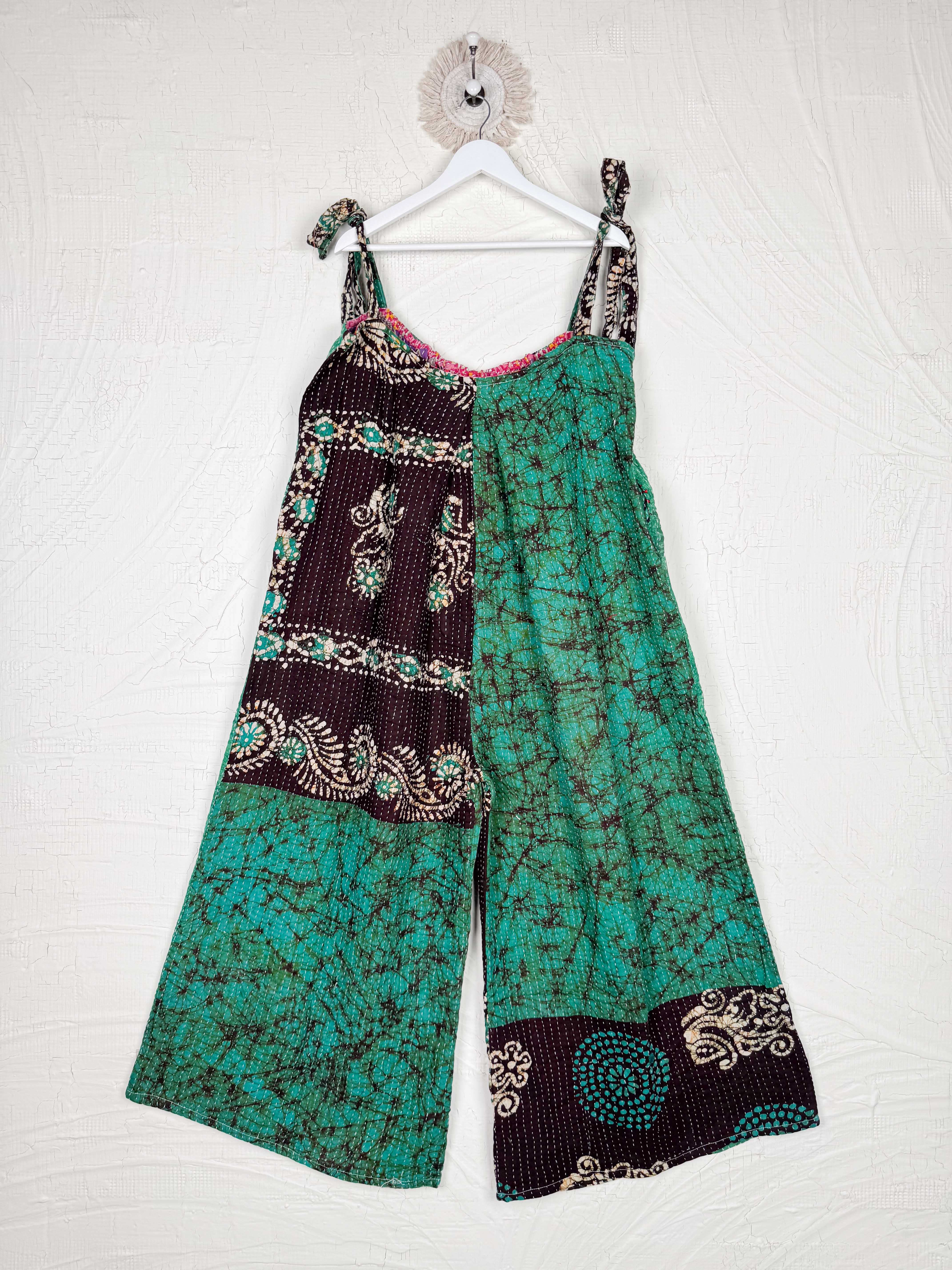 handmade women jumpsuit - Love Protect Sustain