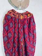 harem pants embroidered- Love Protect Sustain 