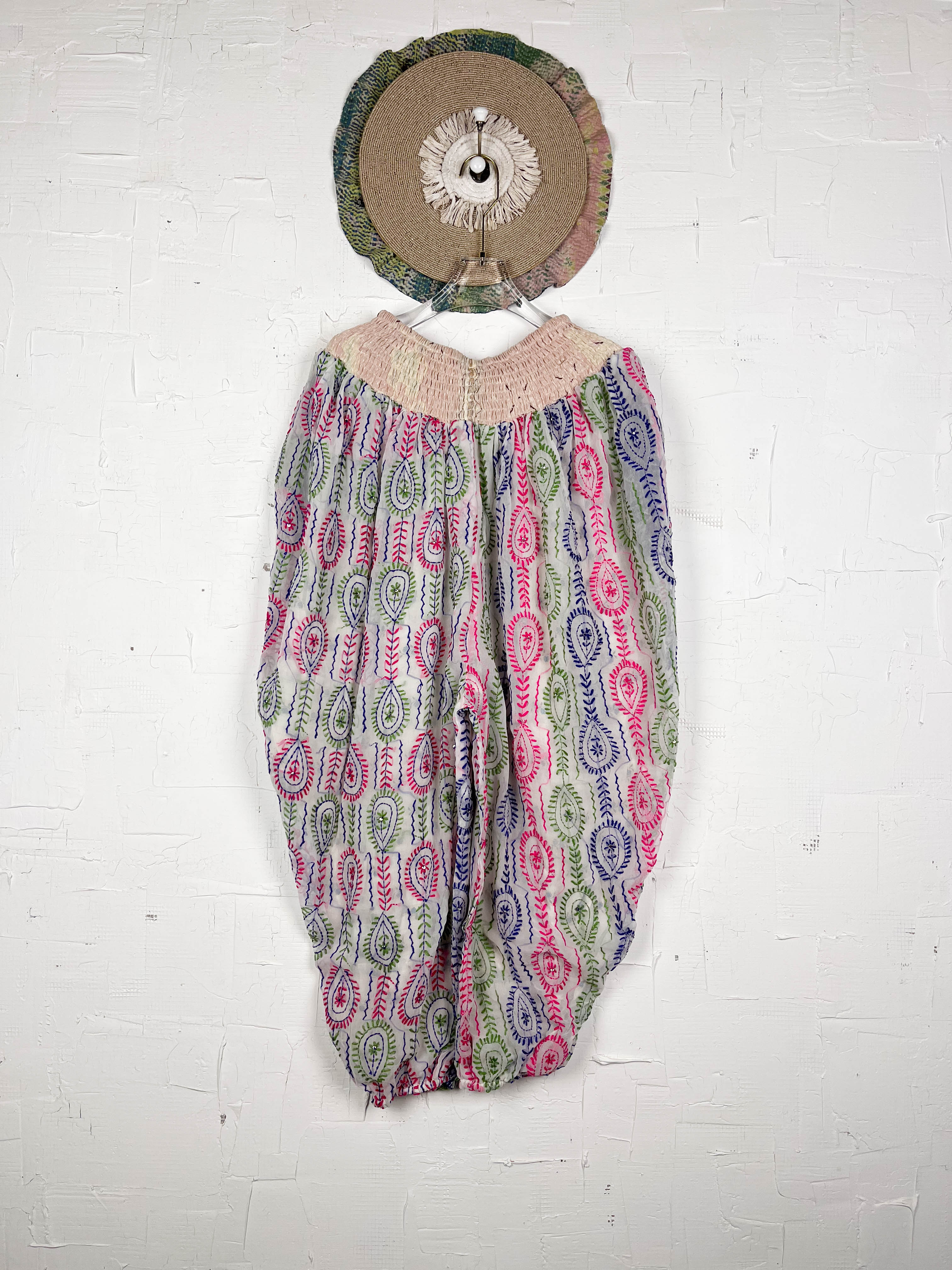 harem pants embroidered - Love Protect Sustain 