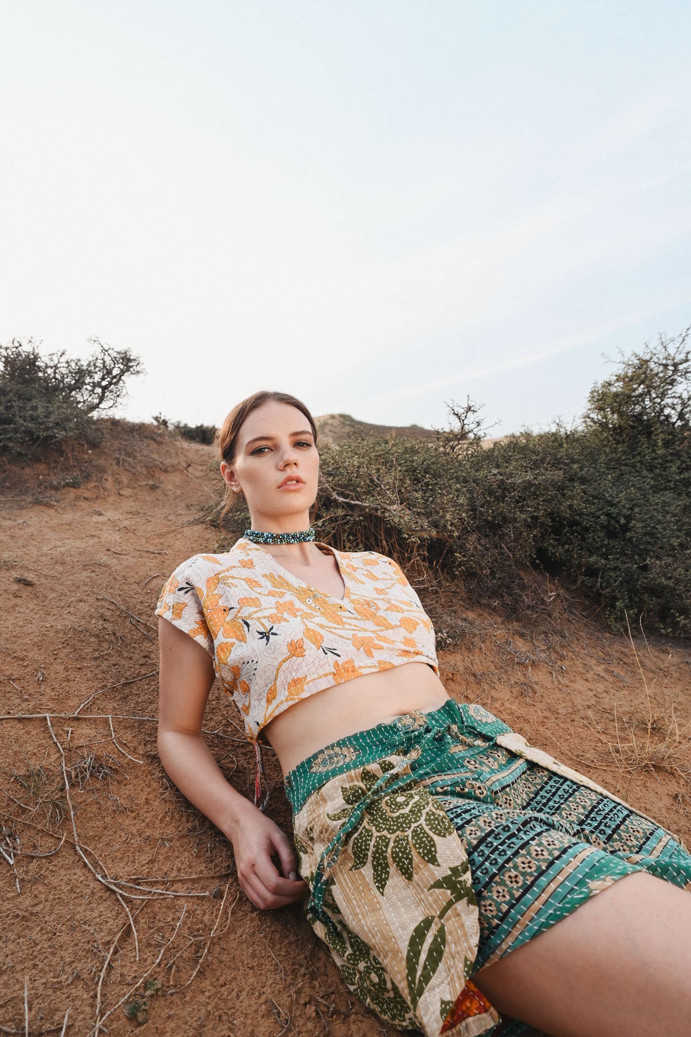 kantha mini top women - Love Protect Sustain