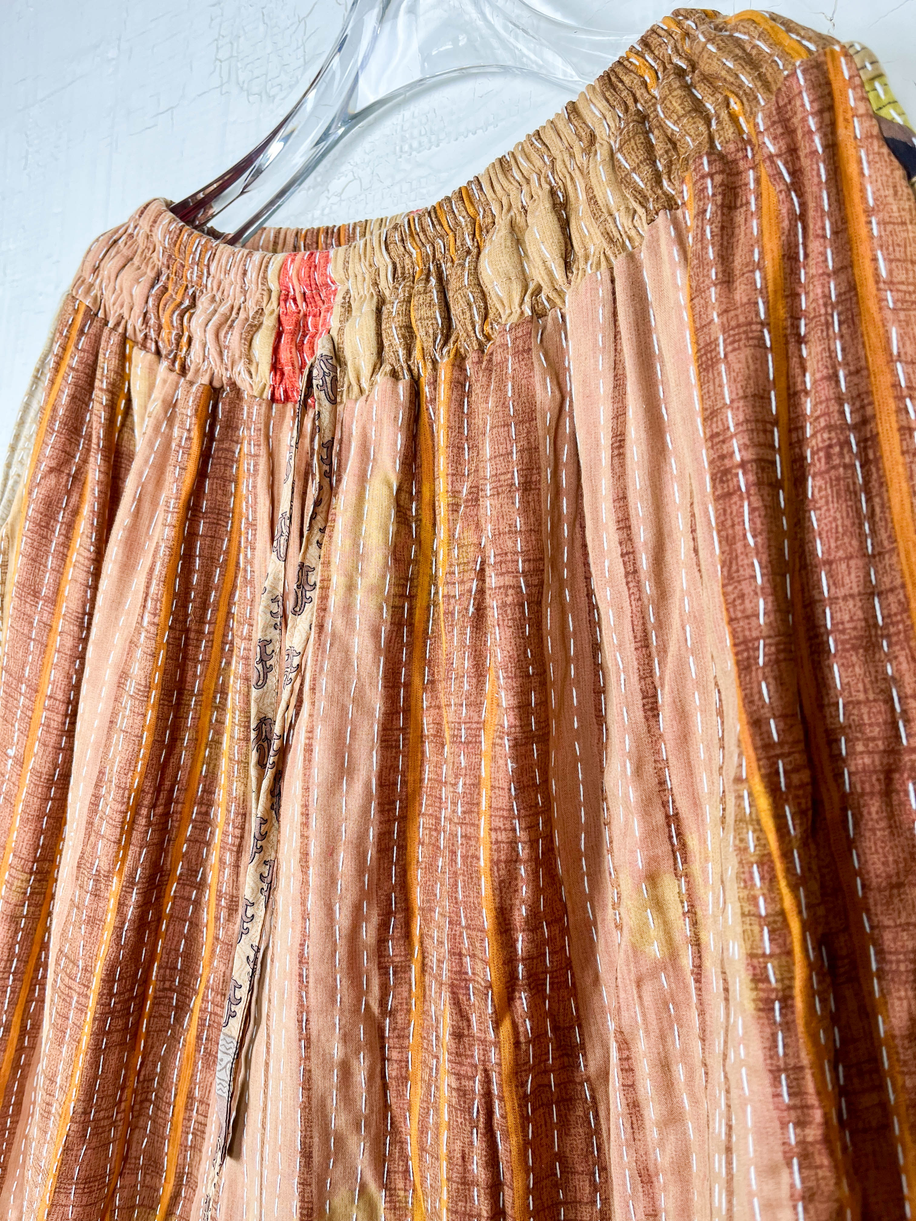 kantha patchwork pant - Love Protect Sustain