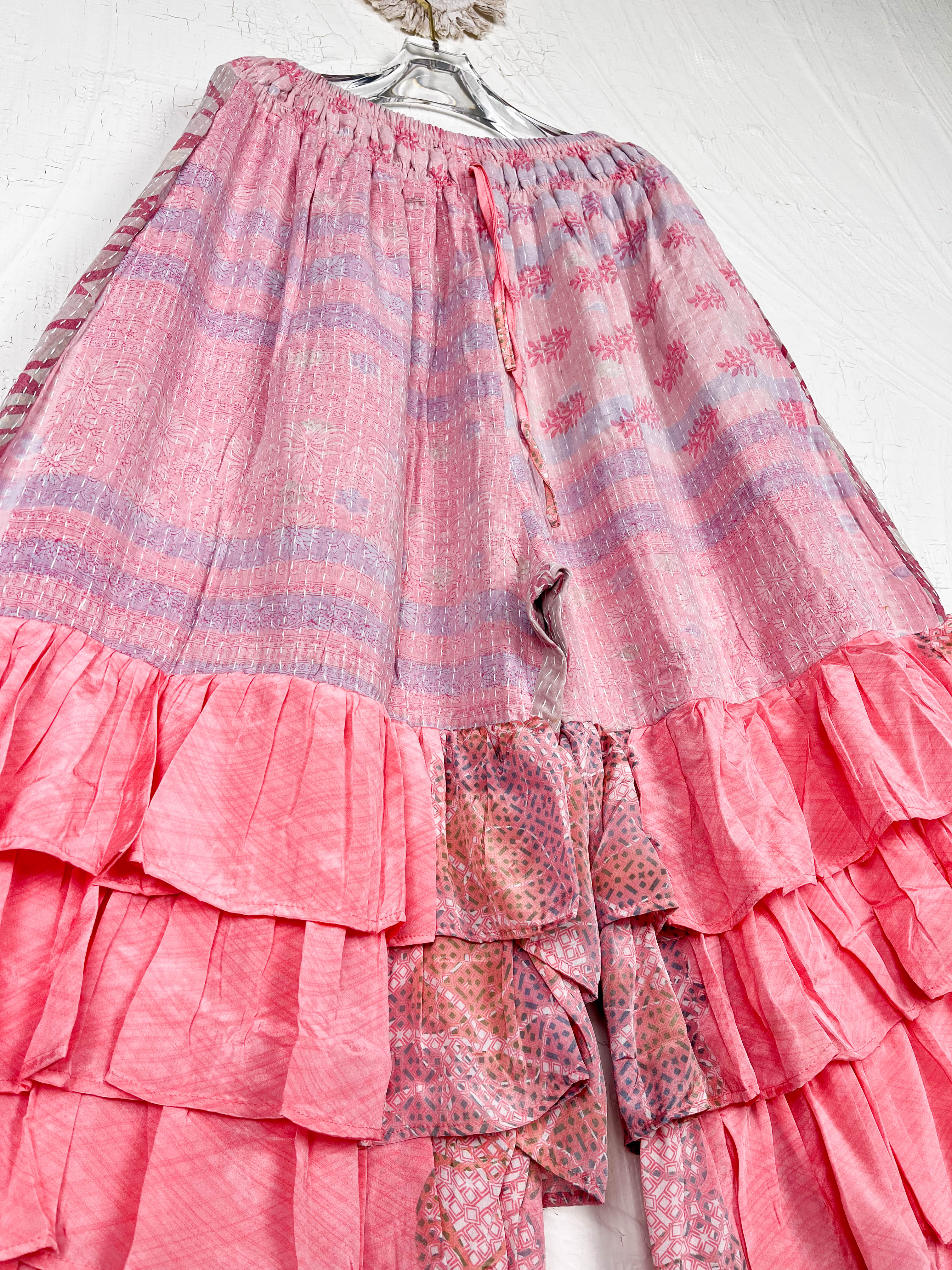 kantha patchwork pants - Love Protect Sustain