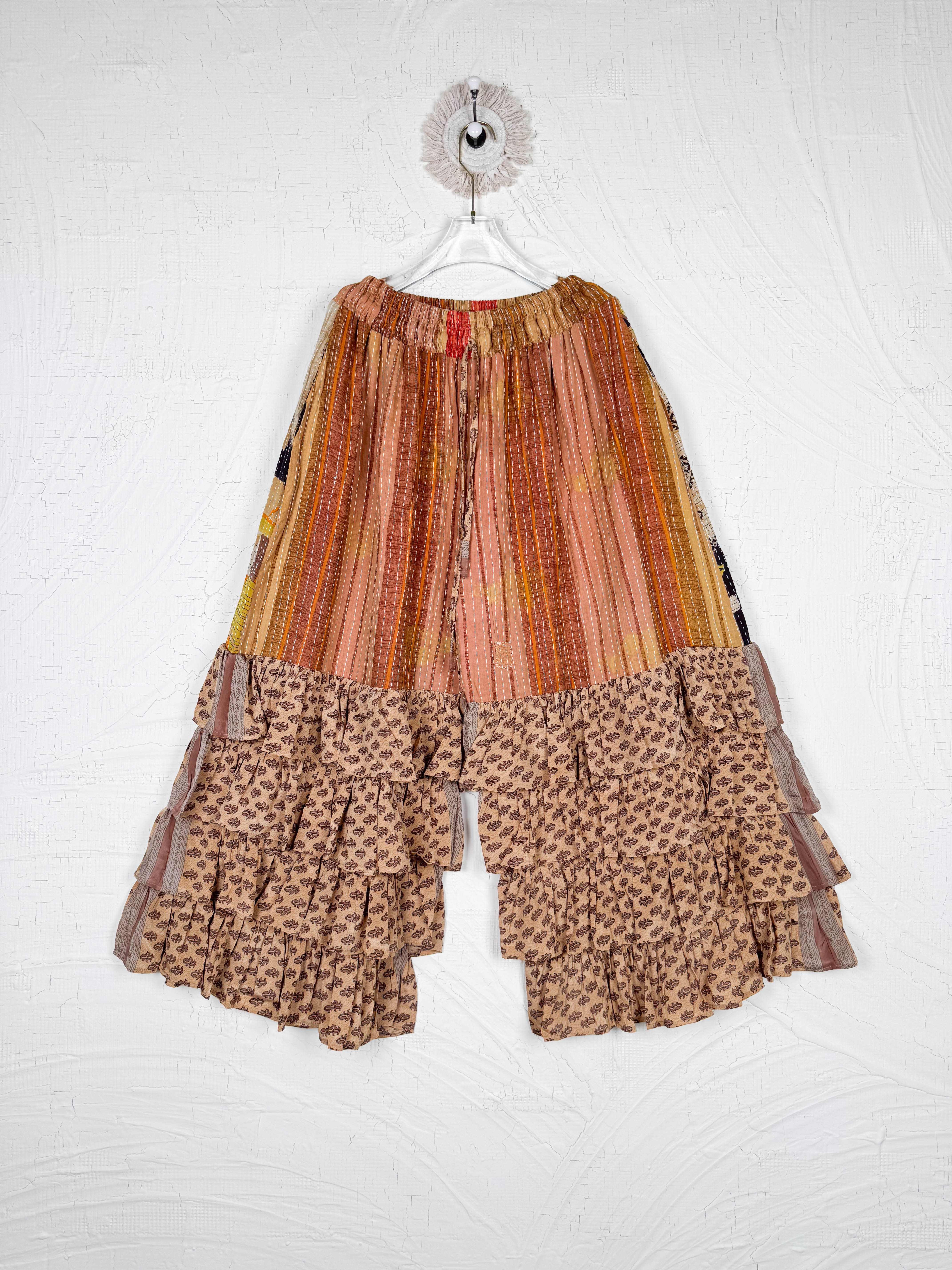 kantha ruffle pants - Love Protect Sustain