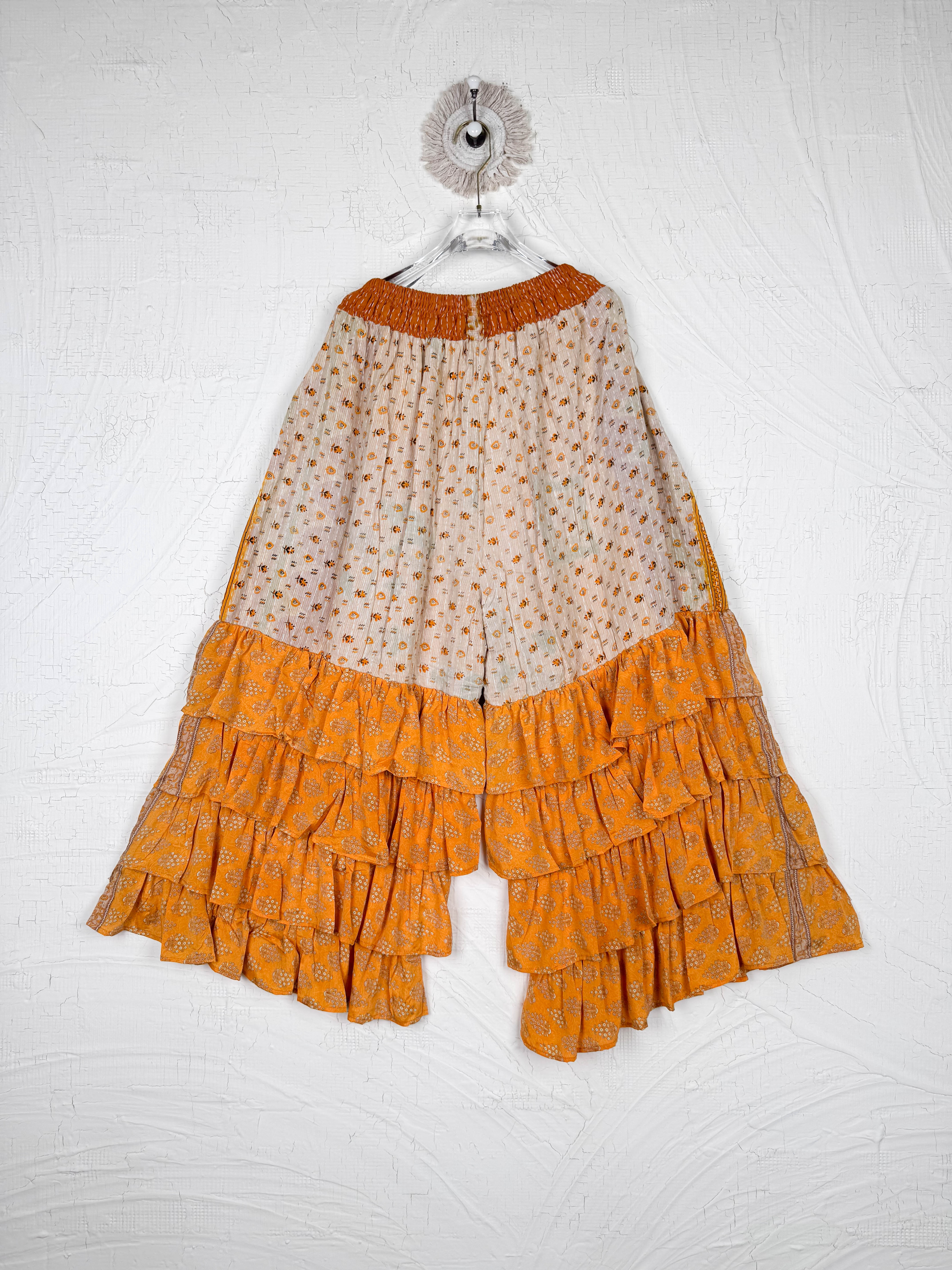 kantha ruffle pants - Love Protect Sustain