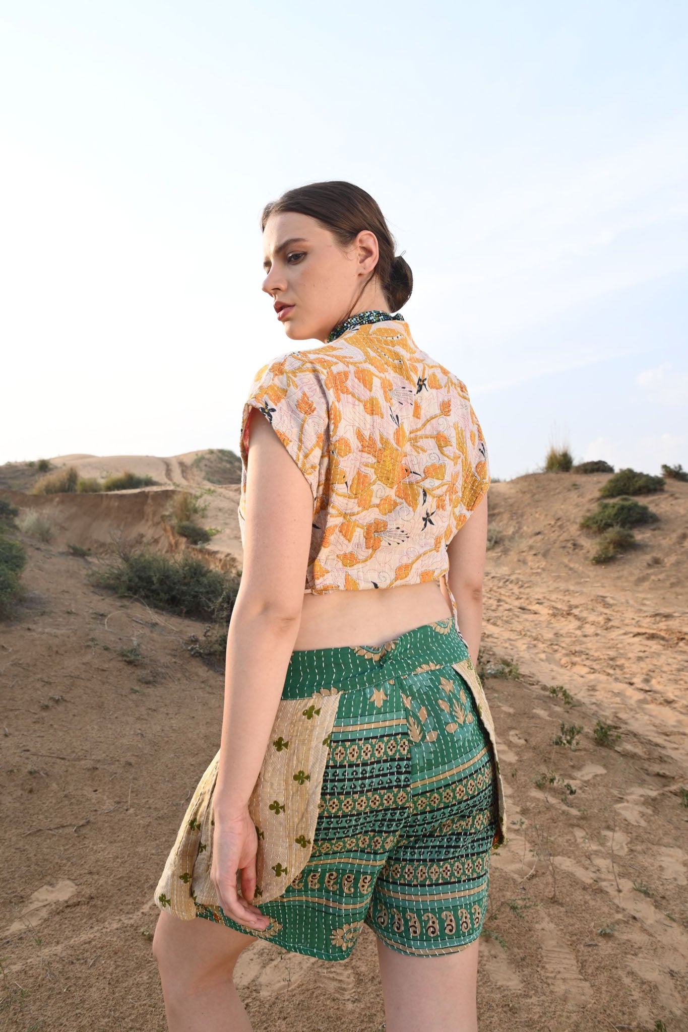 kantha tank top - Love Protect Sustain